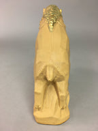 Japanese Ceramic Zodiac Wild Boar Statue Vtg Pottery Brown Box Okimono PX376