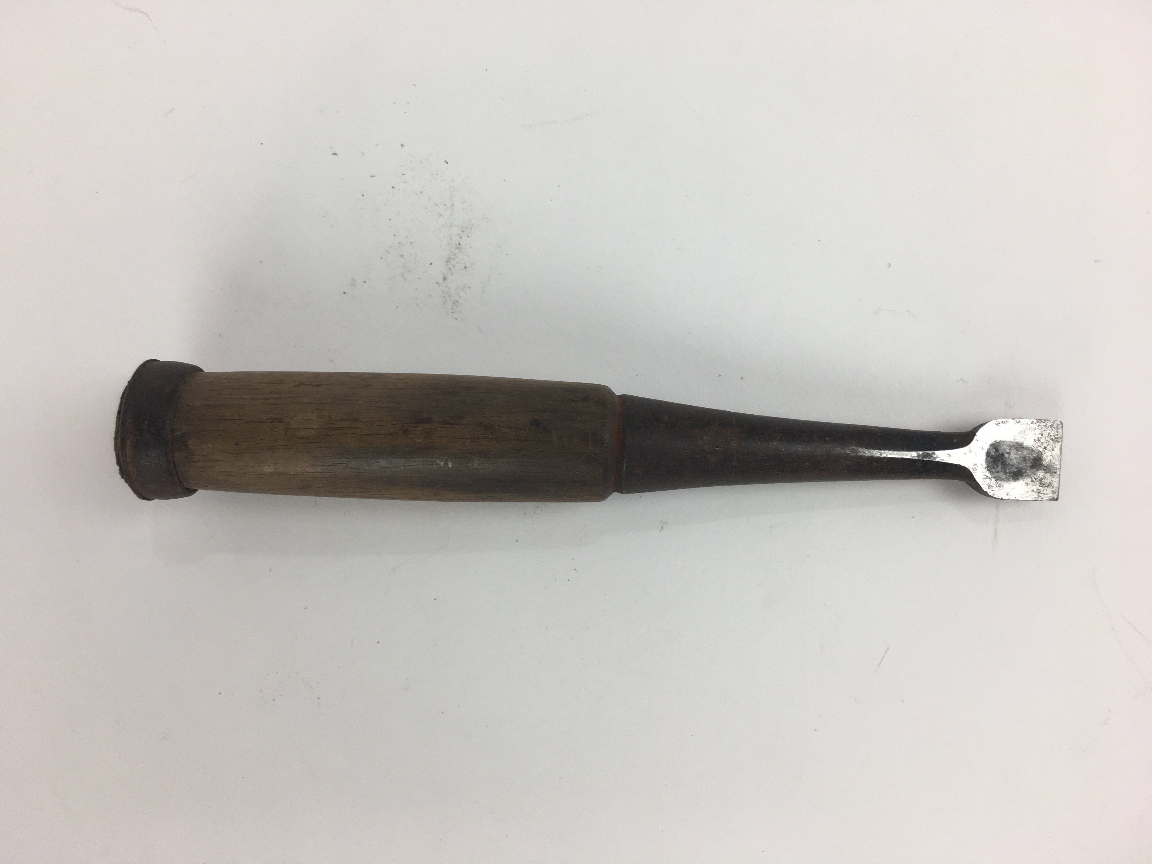 Japanese Chisel Nomi Carpentry Vtg Woodworking Tool 17 cm Blade 14 mm T209