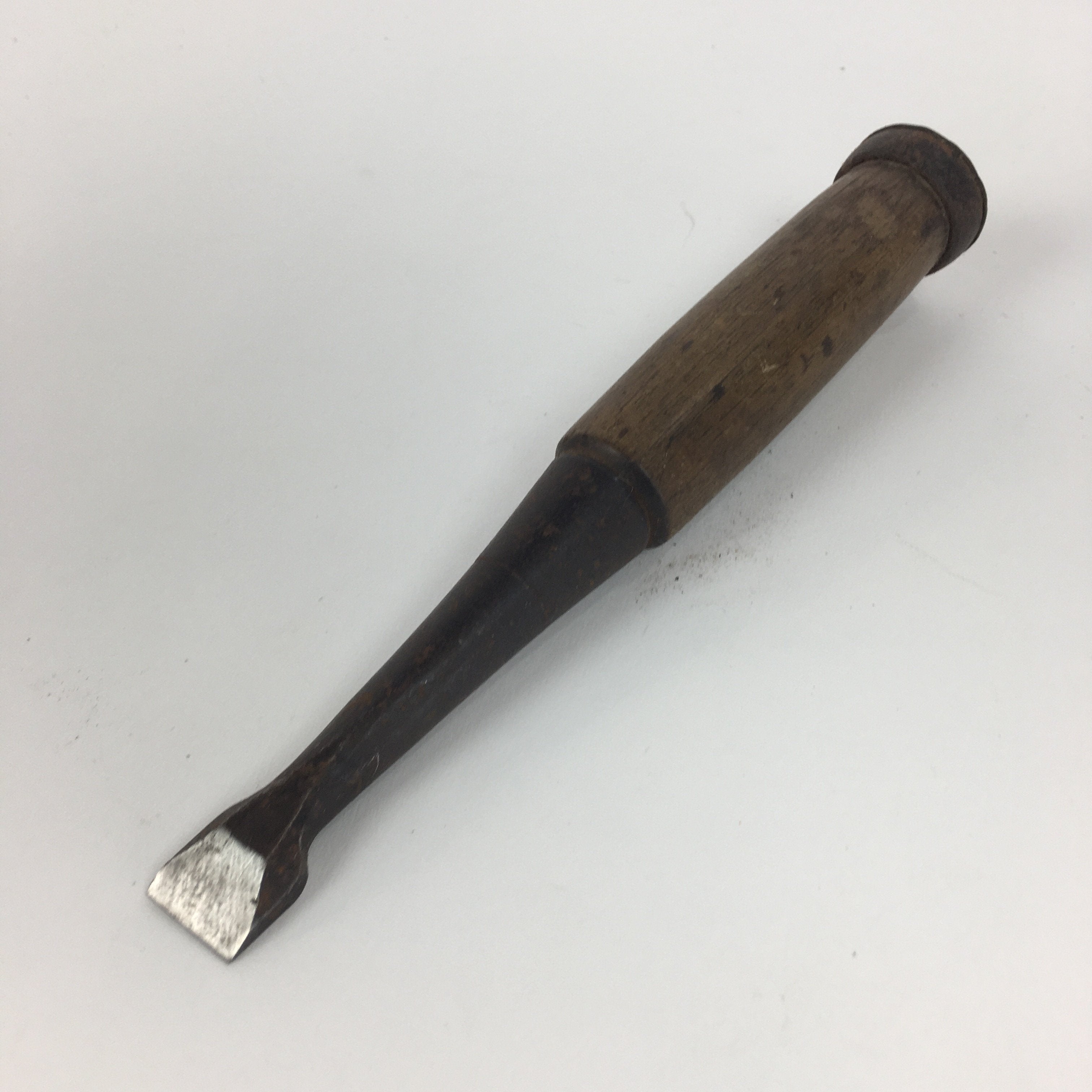 Japanese Chisel Nomi Carpentry Vtg Woodworking Tool 17 cm Blade 14 mm T209