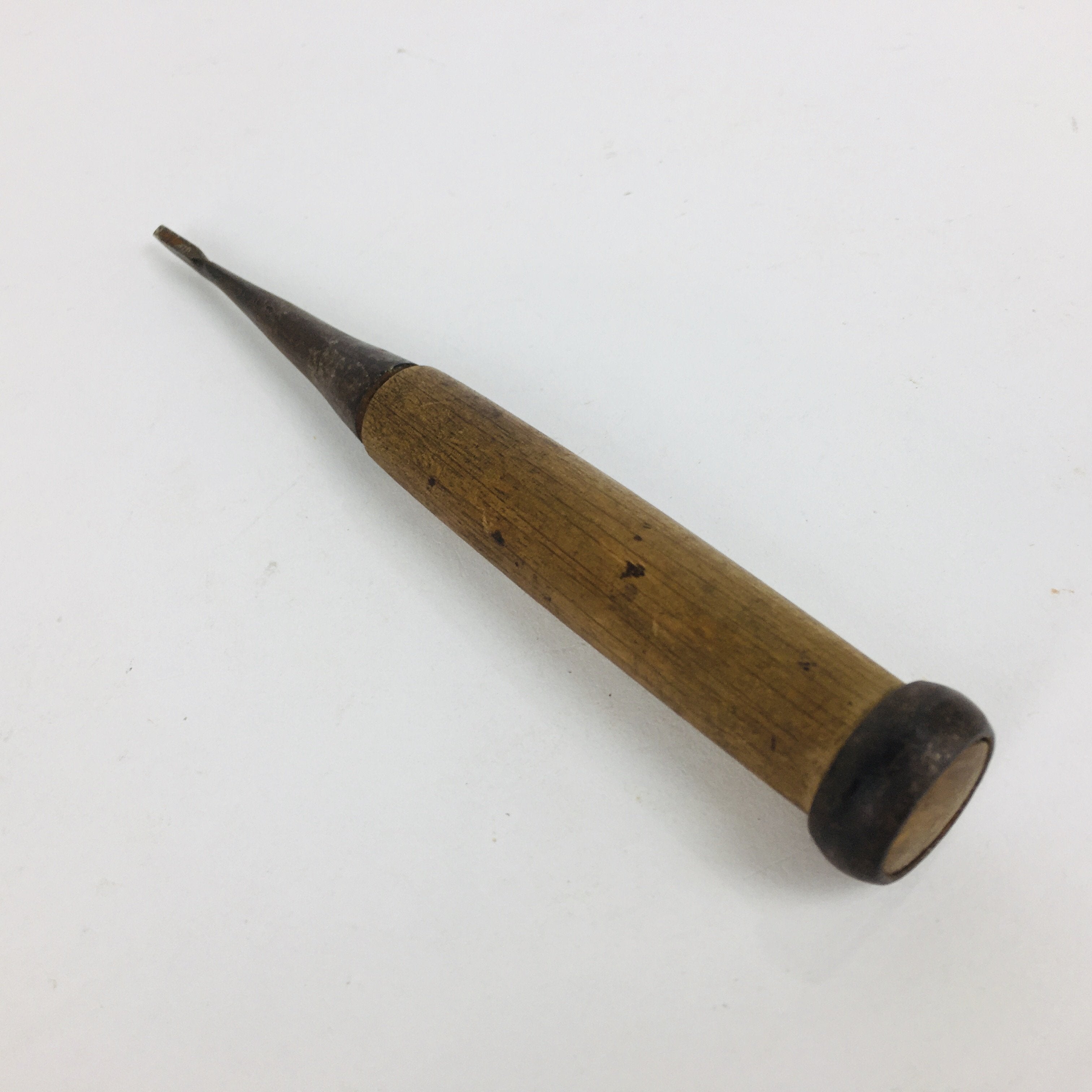 Japanese Chisel Nomi Carpentry Vtg Woodworking Tool 17 cm Blade 3 mm T188