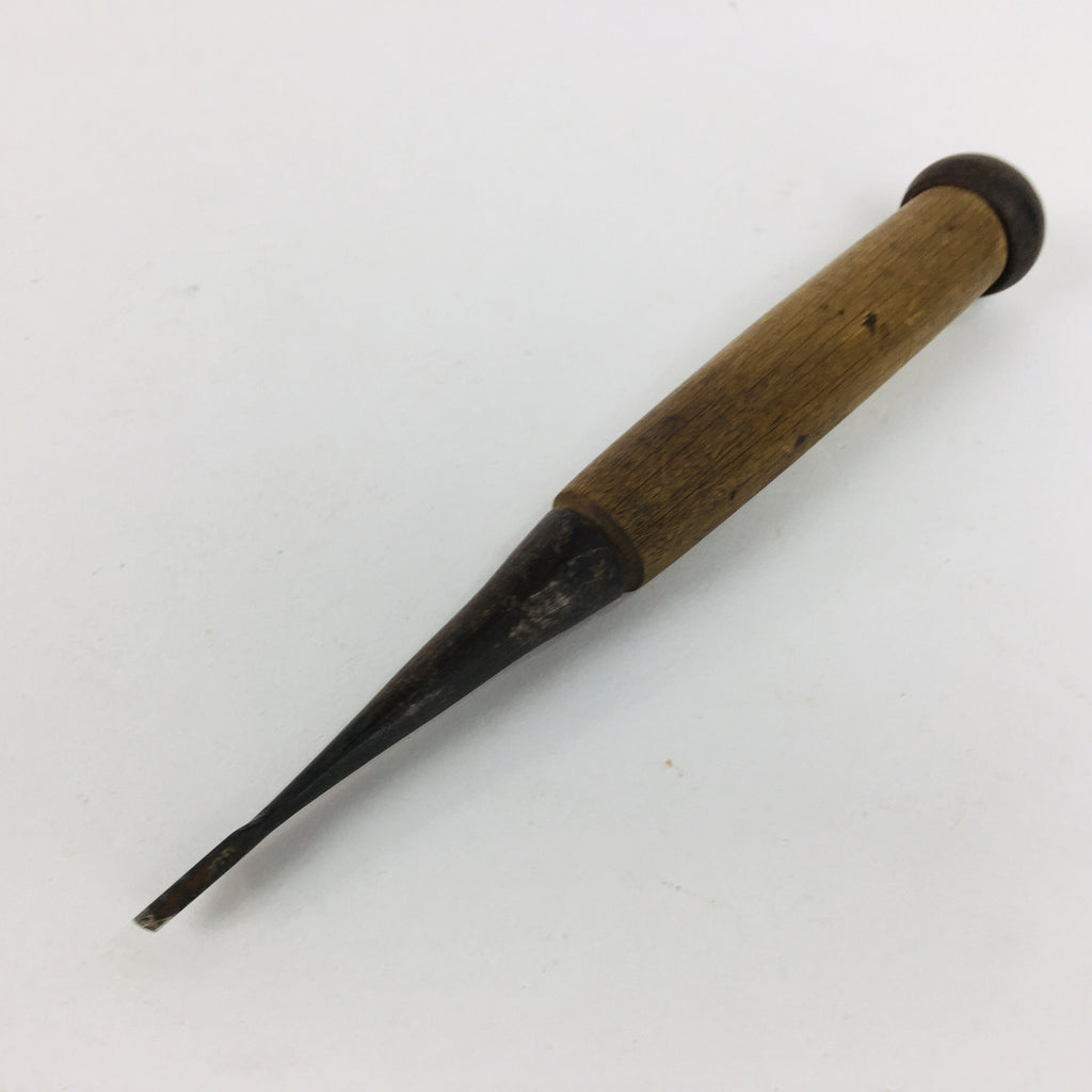 Japanese Chisel Nomi Carpentry Vtg Woodworking Tool 17 cm Blade 3 mm T188