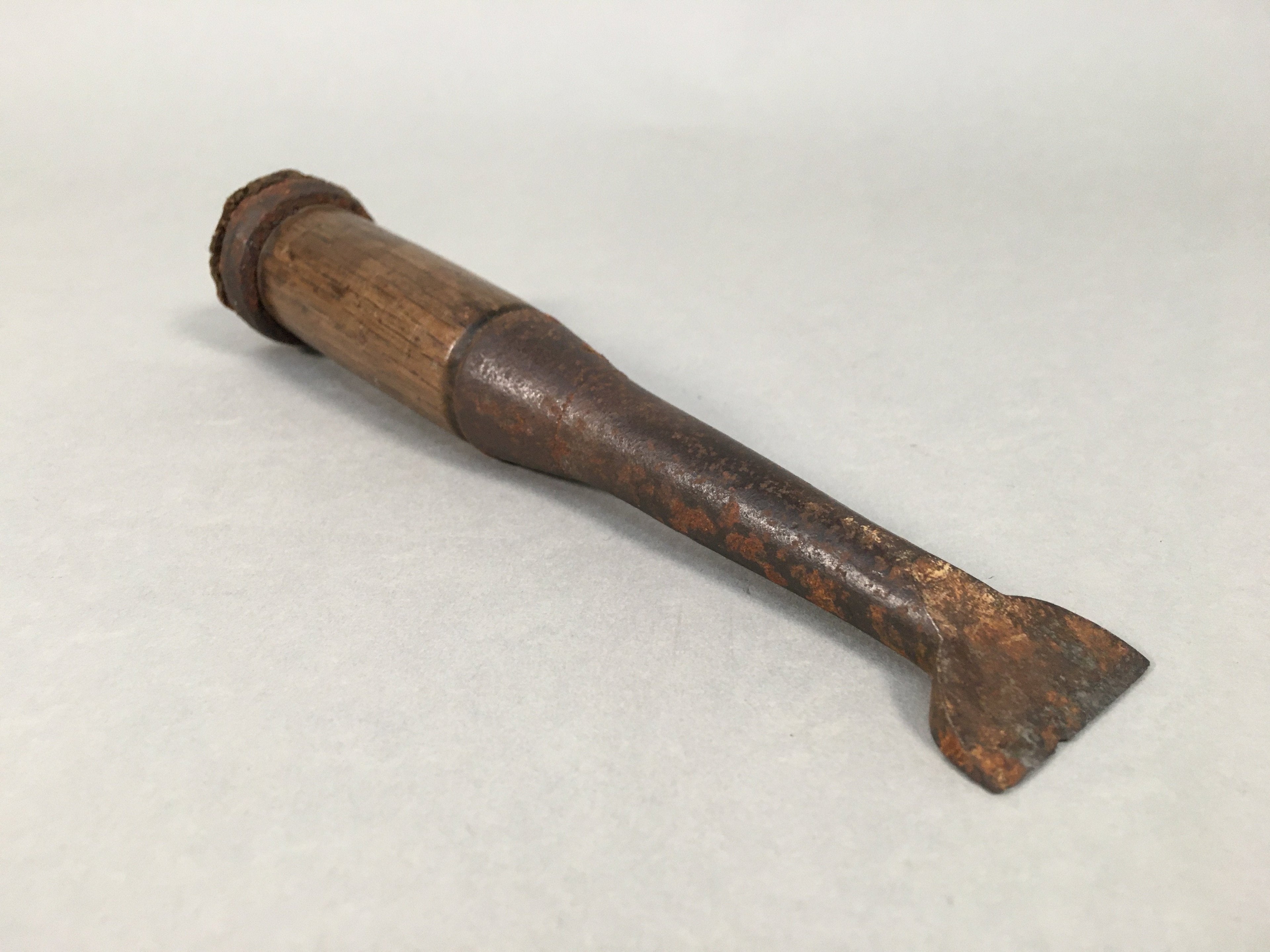 Japanese Chisel Nomi Carpentry Vtg Woodworking Tool 17.7cm Blade 33mm T167