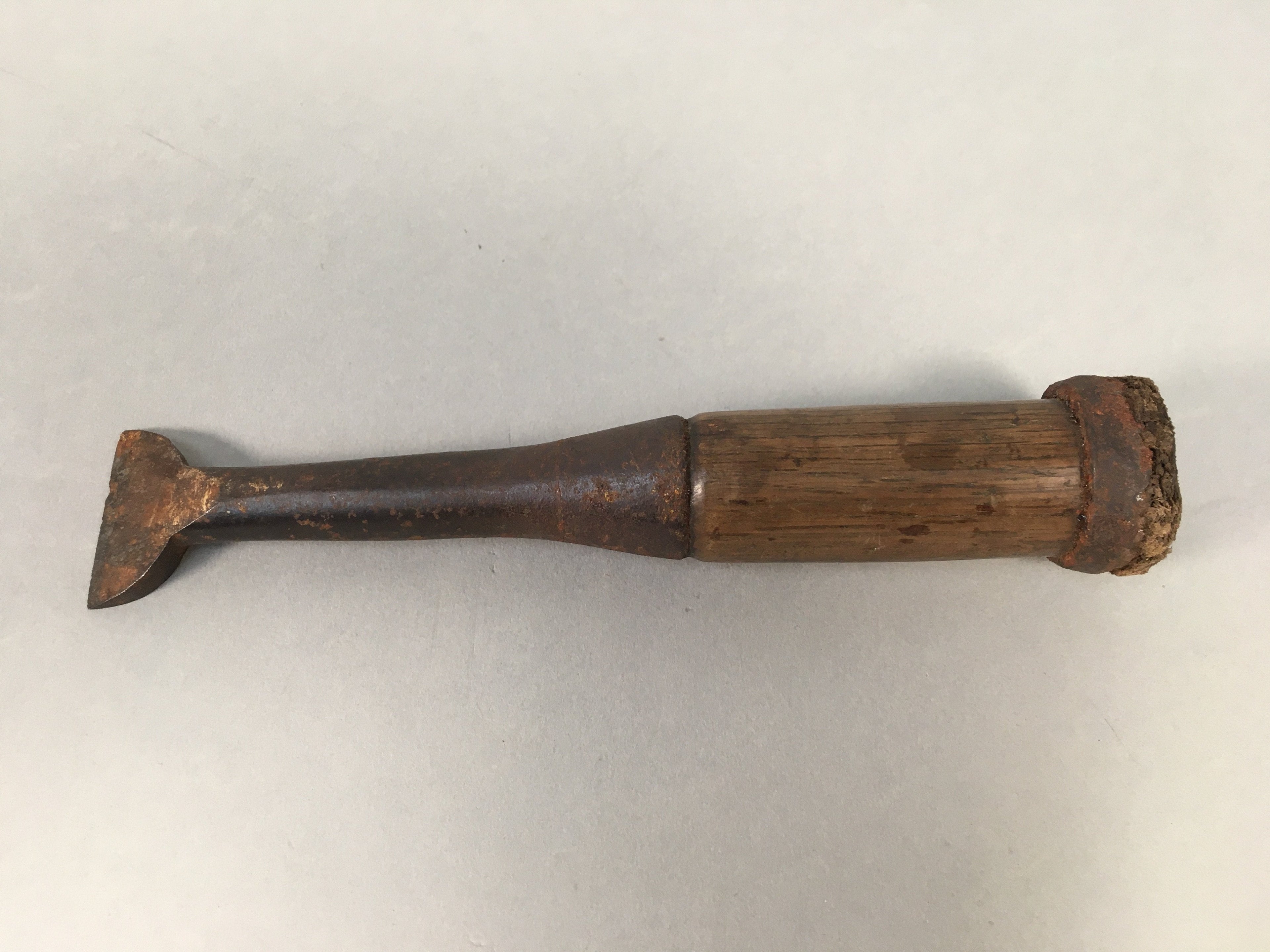 Japanese Chisel Nomi Carpentry Vtg Woodworking Tool 17.7cm Blade 33mm T167