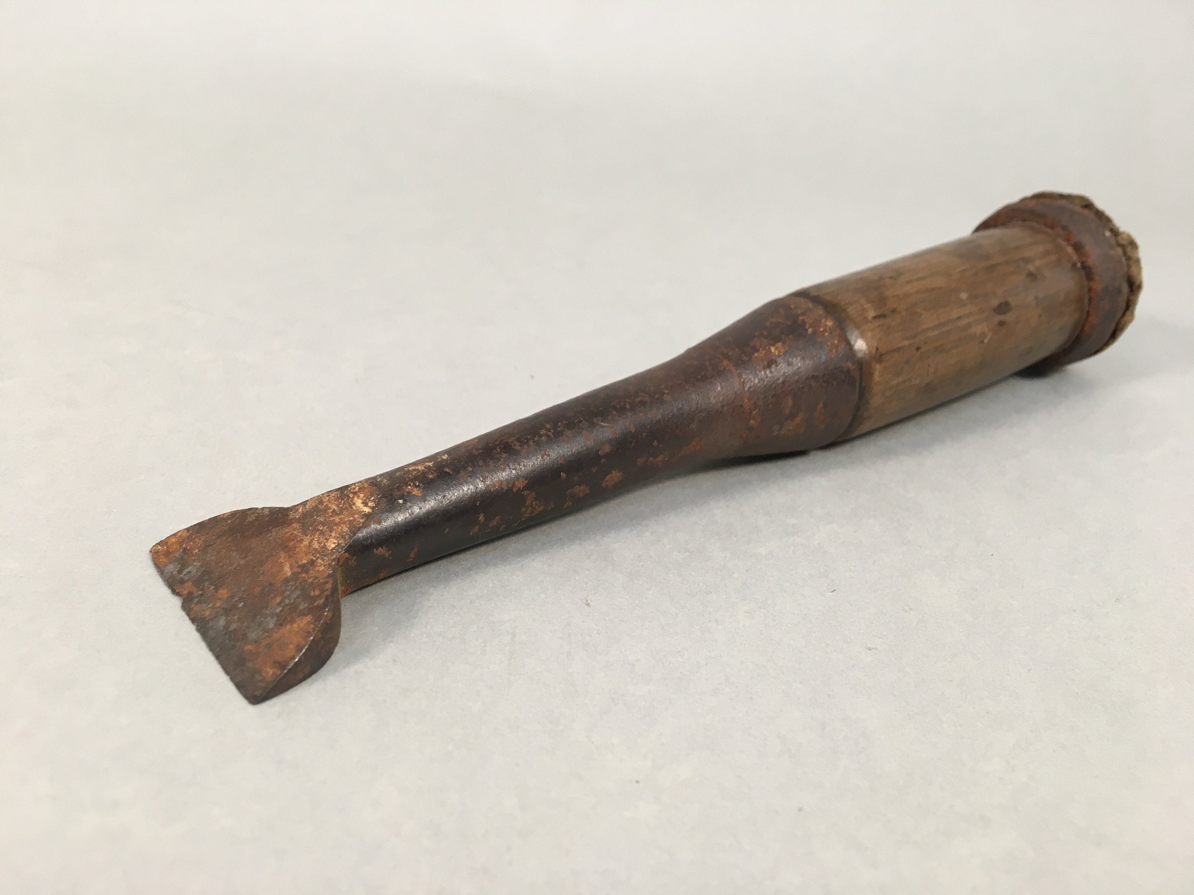 Japanese Chisel Nomi Carpentry Vtg Woodworking Tool 17.7cm Blade 33mm T167