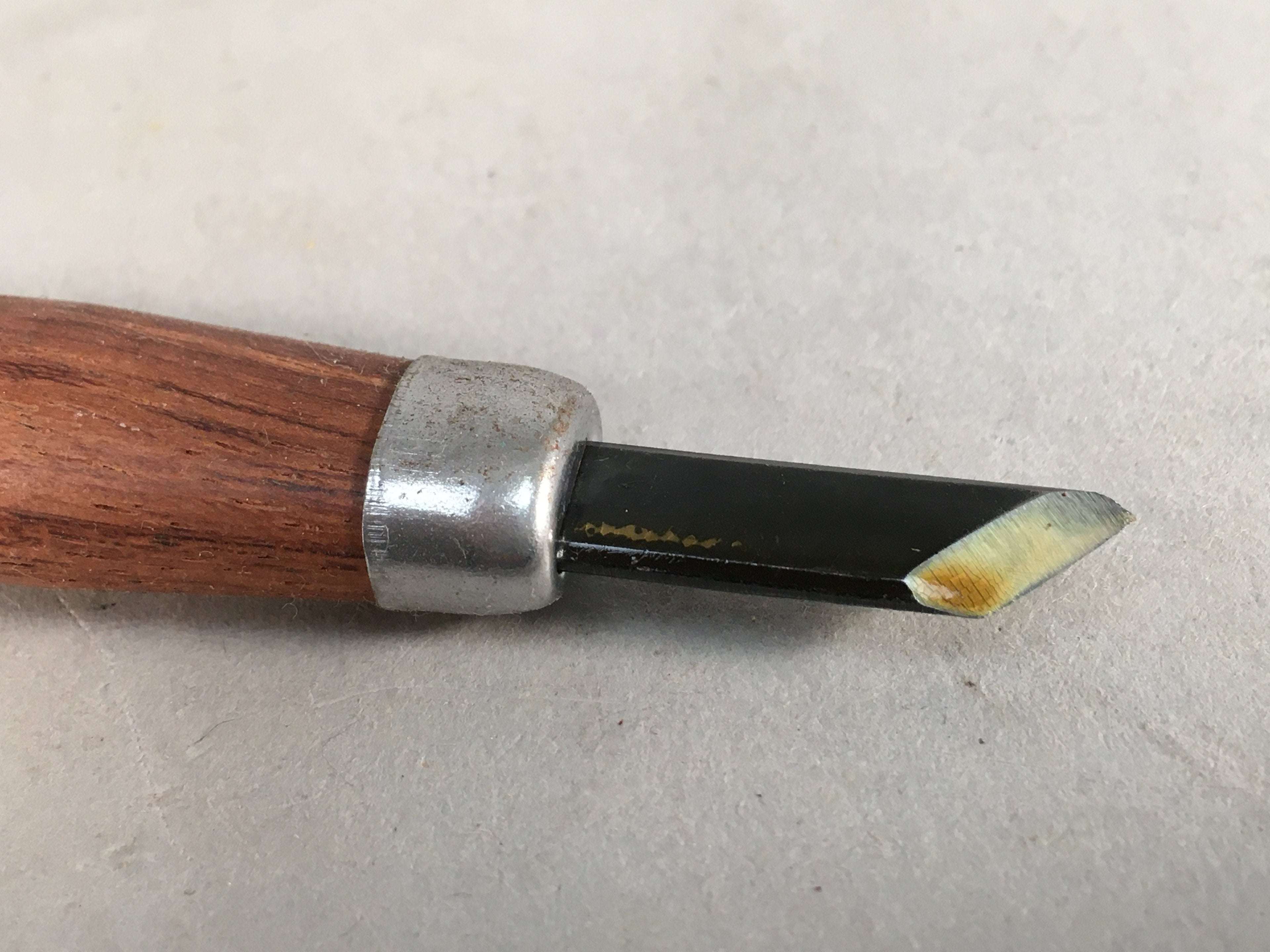 Japanese Chisel Nomi Carpentry Vtg Woodworking Tool 17.8cm Blade 8mm T157