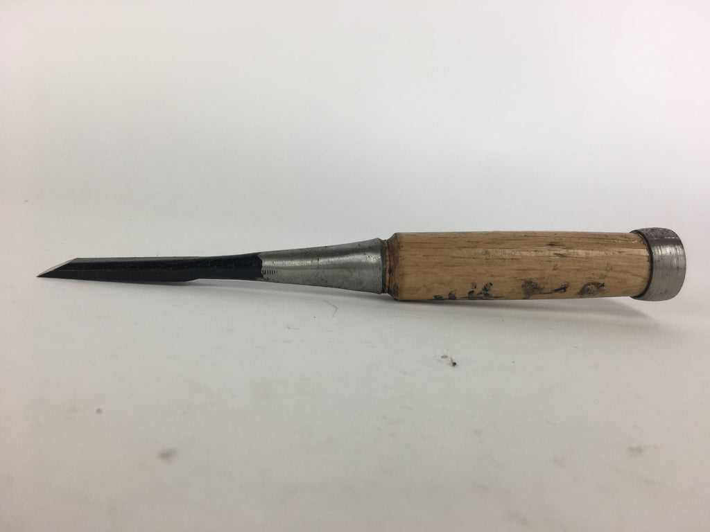 Japanese Chisel Nomi Carpentry Vtg Woodworking Tool 18 cm Blade 10 mm T208