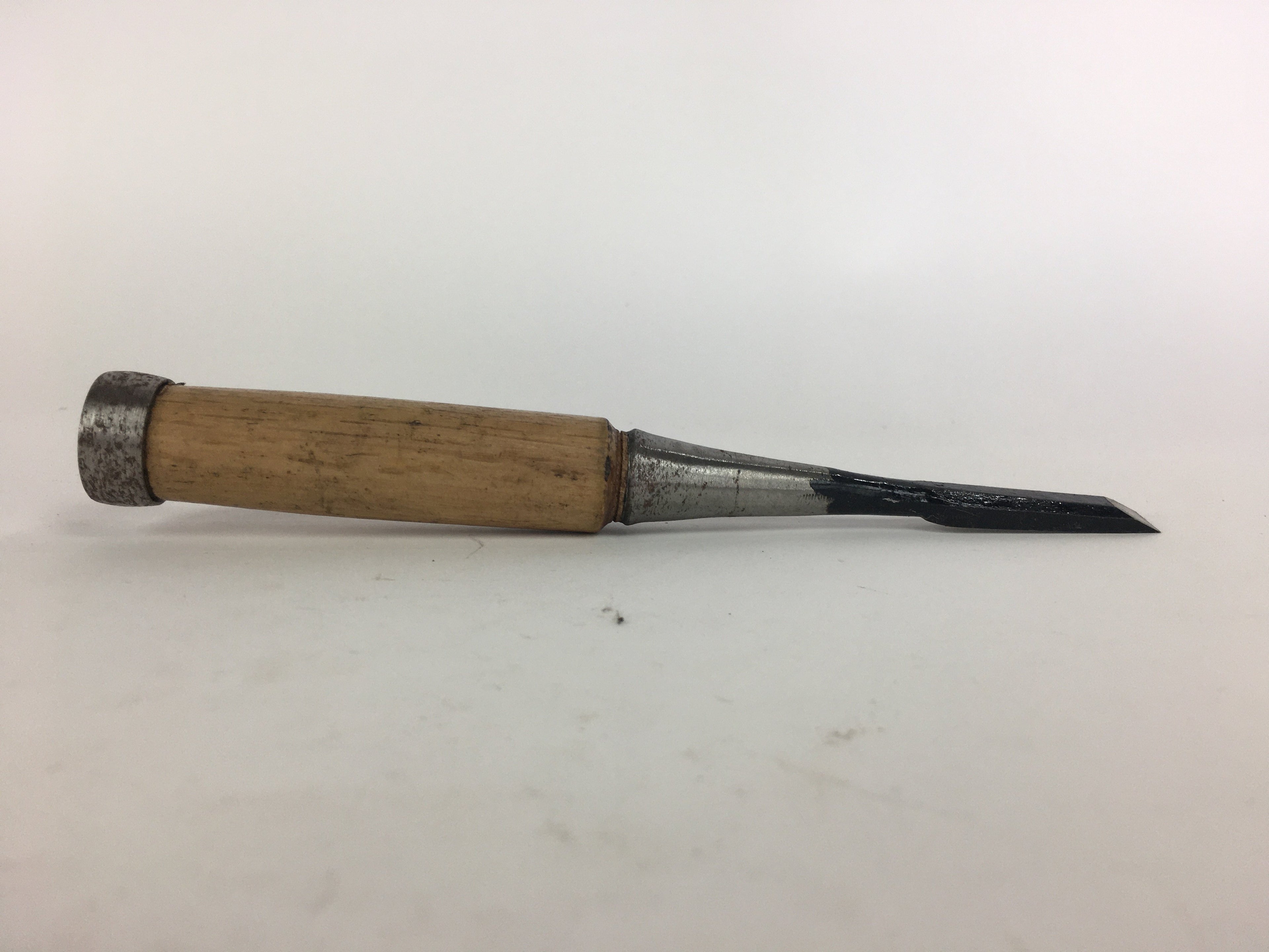 Japanese Chisel Nomi Carpentry Vtg Woodworking Tool 18 cm Blade 10 mm T208