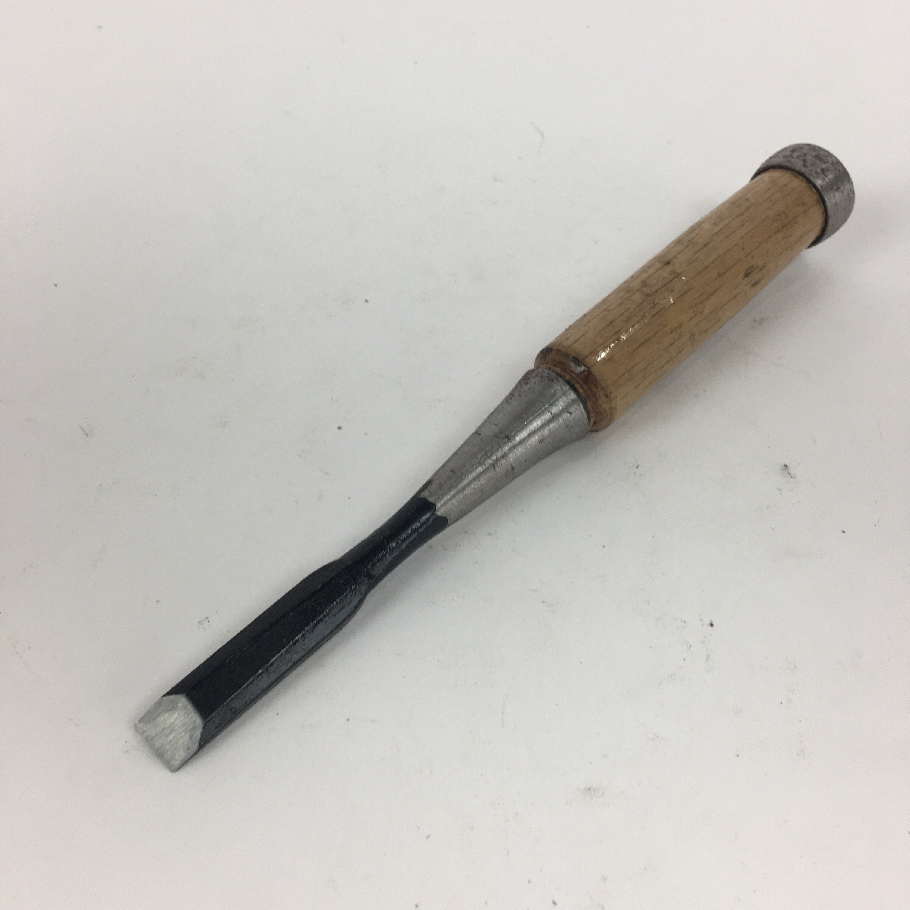 Japanese Chisel Nomi Carpentry Vtg Woodworking Tool 18 cm Blade 10 mm T208