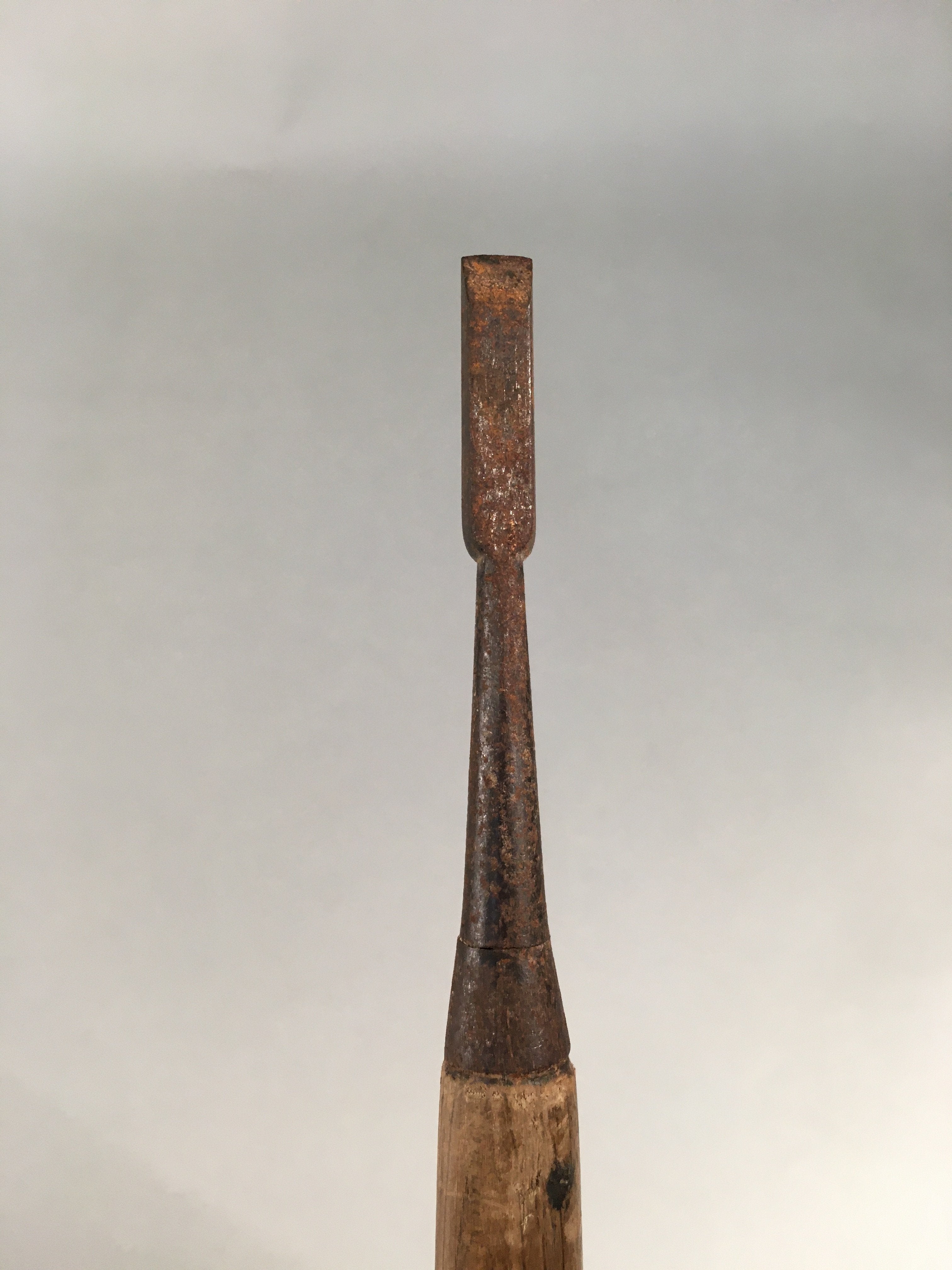 Japanese Chisel Nomi Carpentry Vtg Woodworking Tool 18.3cm Blade 8mm T171