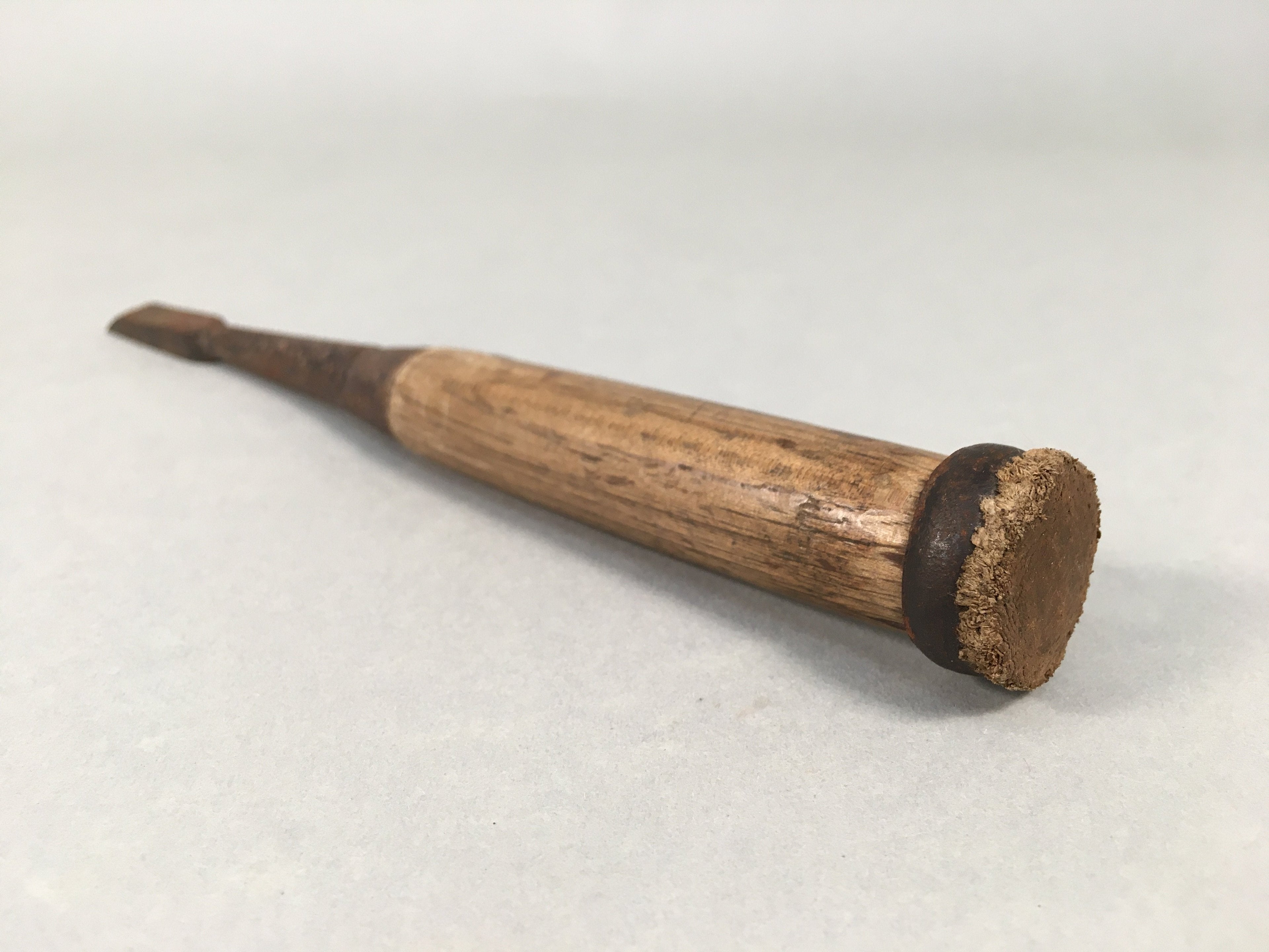 Japanese Chisel Nomi Carpentry Vtg Woodworking Tool 18.3cm Blade 8mm T171