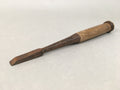 Japanese Chisel Nomi Carpentry Vtg Woodworking Tool 18.3cm Blade 8mm T171