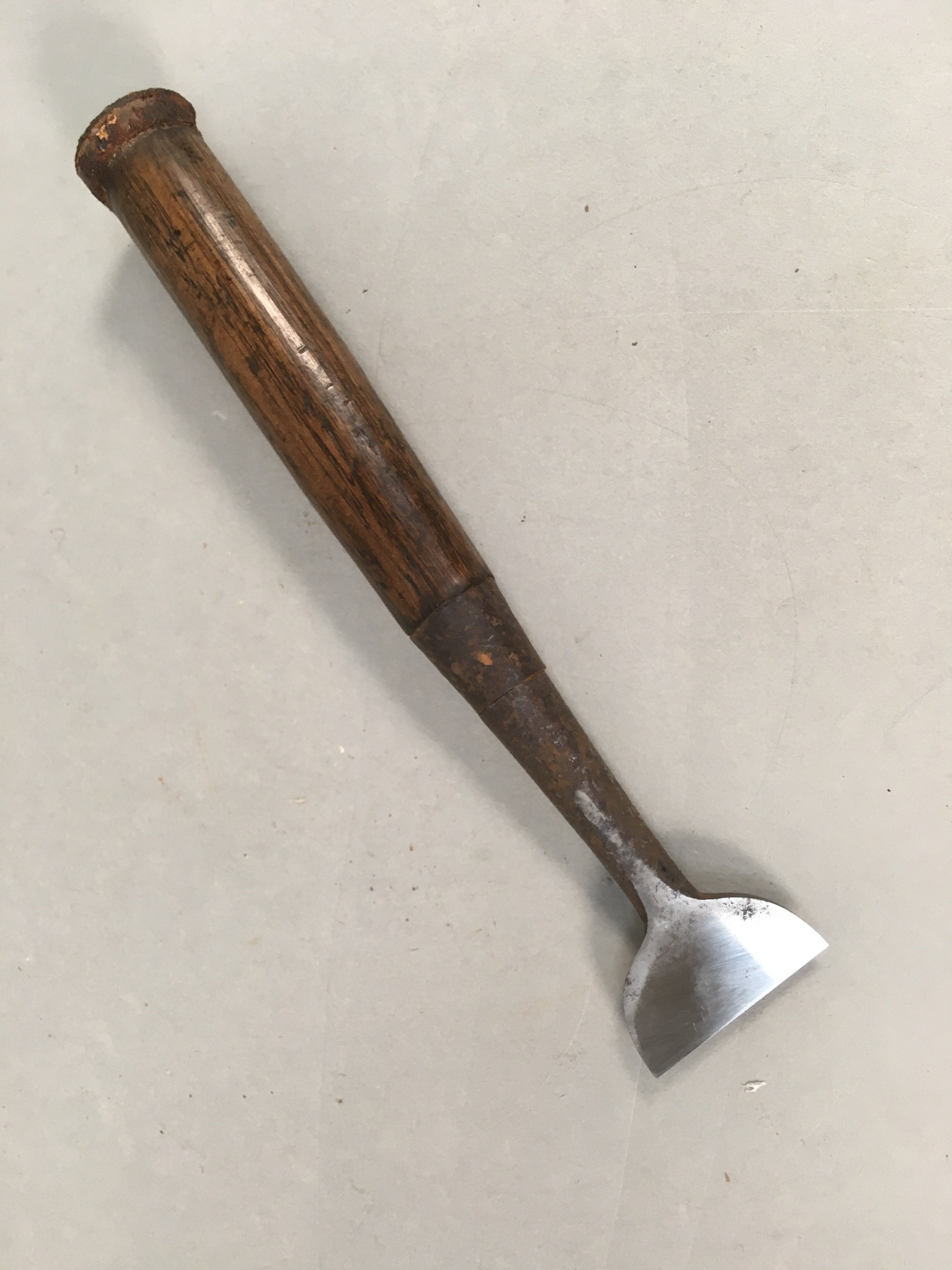 Japanese Chisel Nomi Carpentry Vtg Woodworking Tool 18.5 cm Blade 36 mm T180