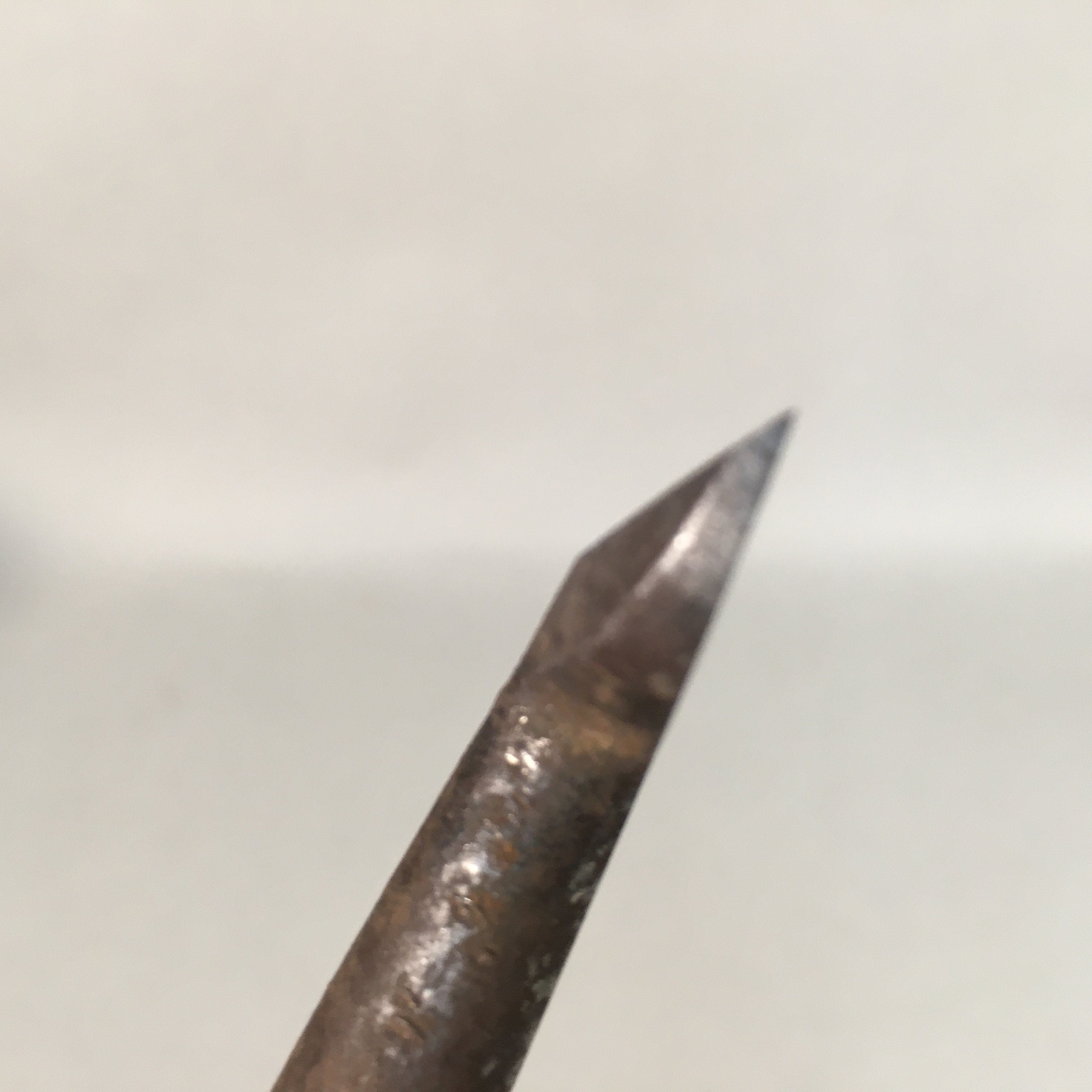 Japanese Chisel Nomi Carpentry Vtg Woodworking Tool 18.5 cm Blade 36 mm T180