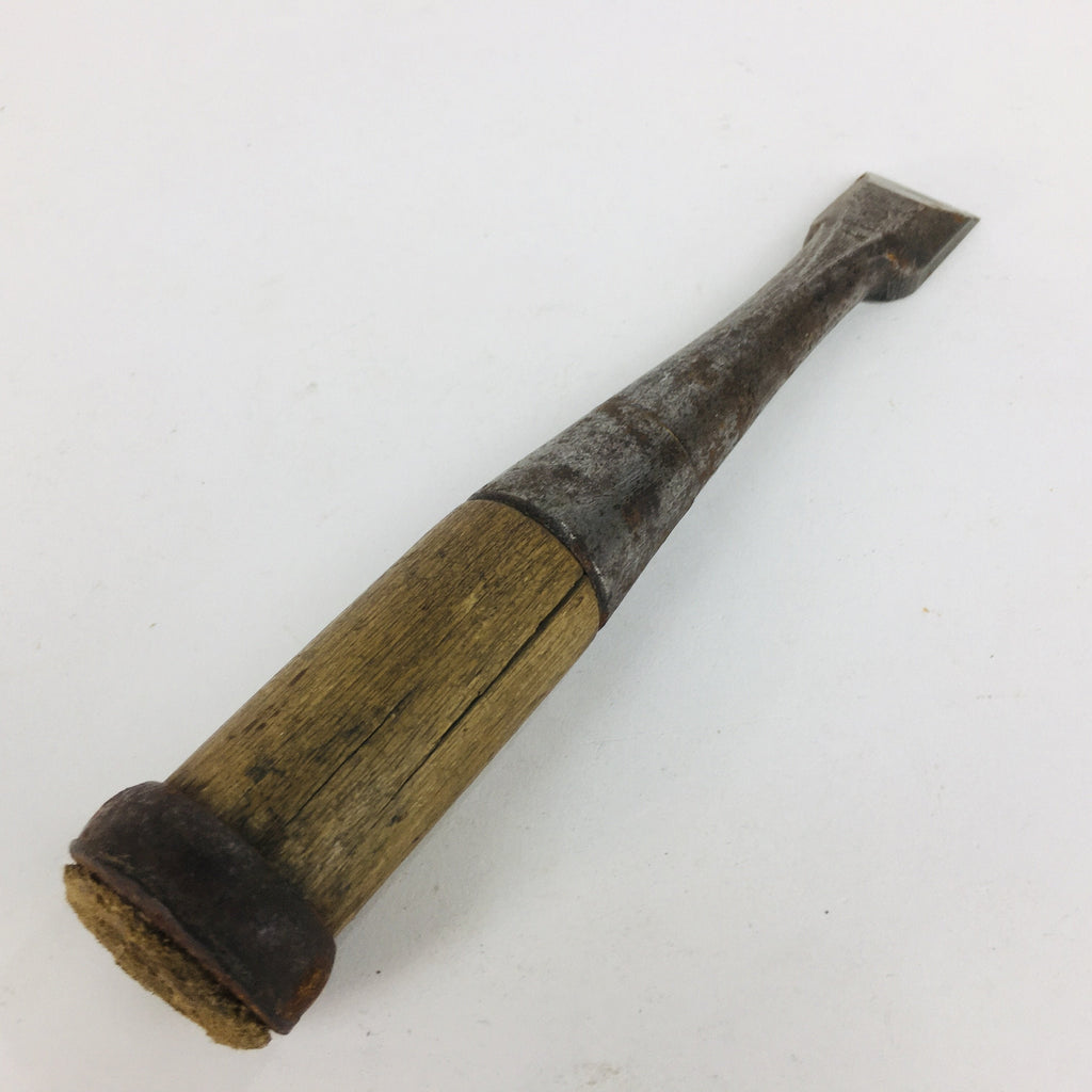 Japanese Chisel Nomi Carpentry Vtg Woodworking Tool 20 cm Blade 23 mm T194