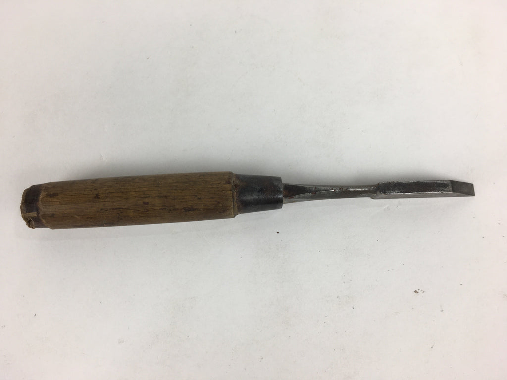 Japanese Chisel Nomi Carpentry Vtg Woodworking Tool 20.4 cm Blade 6 mm T243