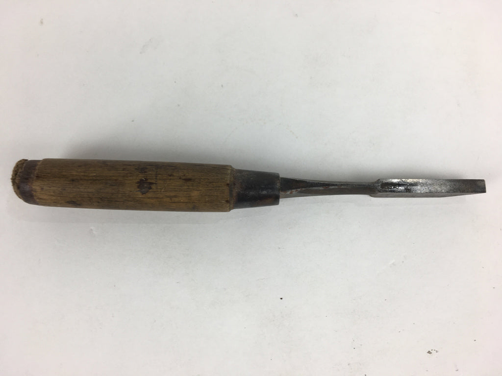 Japanese Chisel Nomi Carpentry Vtg Woodworking Tool 20.4 cm Blade 6 mm T243