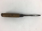 Japanese Chisel Nomi Carpentry Vtg Woodworking Tool 20.4 cm Blade 6 mm T243