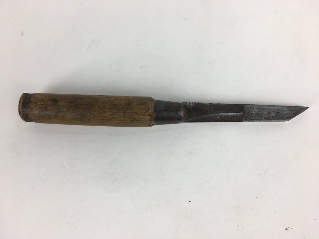 Japanese Chisel Nomi Carpentry Vtg Woodworking Tool 20.4 cm Blade 6 mm T243