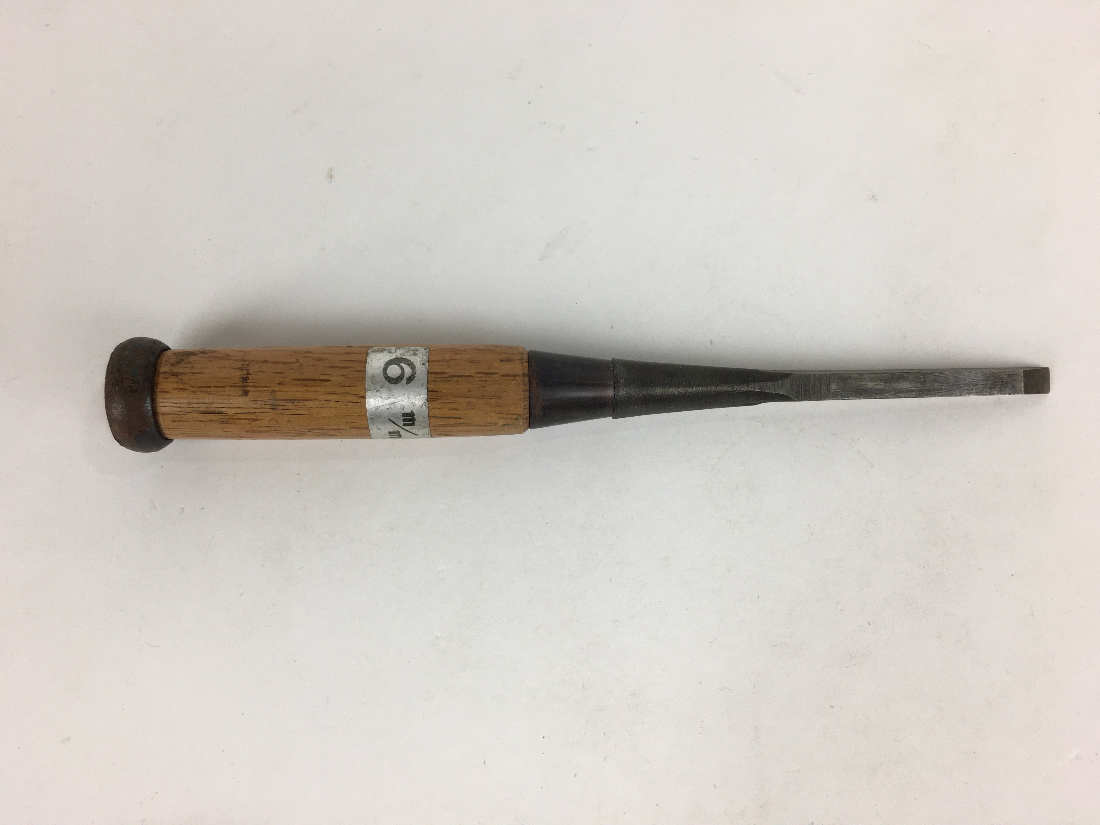 Japanese Chisel Nomi Carpentry Vtg Woodworking Tool 20.7 cm Blade 6 mm T249