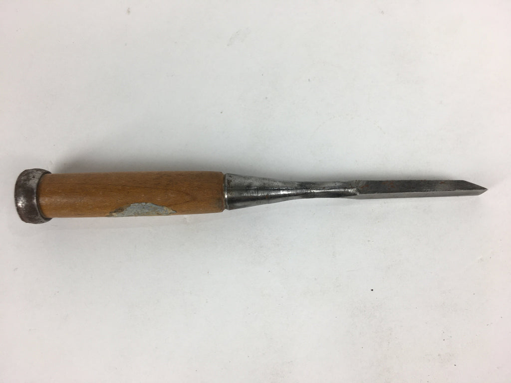 Japanese Chisel Nomi Carpentry Vtg Woodworking Tool 21 cm Blade 10 mm T244