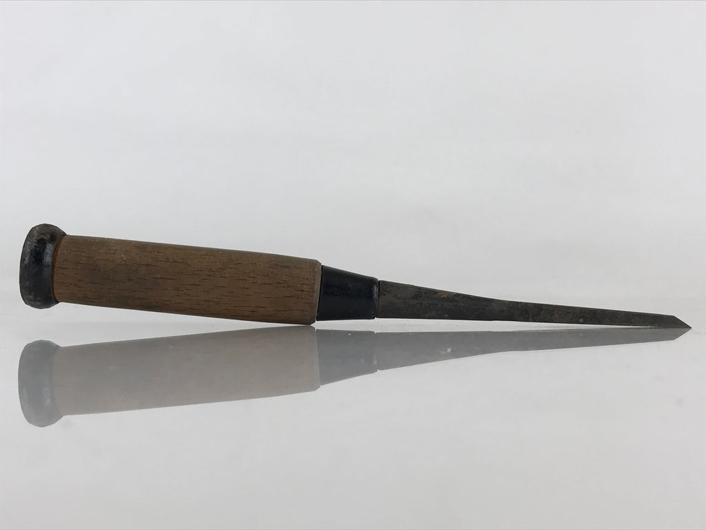 Japanese Chisel Nomi Carpentry Vtg Woodworking Tool 21 cm Blade 10 mm T261
