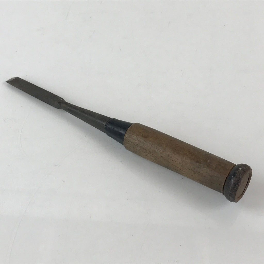 Japanese Chisel Nomi Carpentry Vtg Woodworking Tool 21 cm Blade 10 mm T261