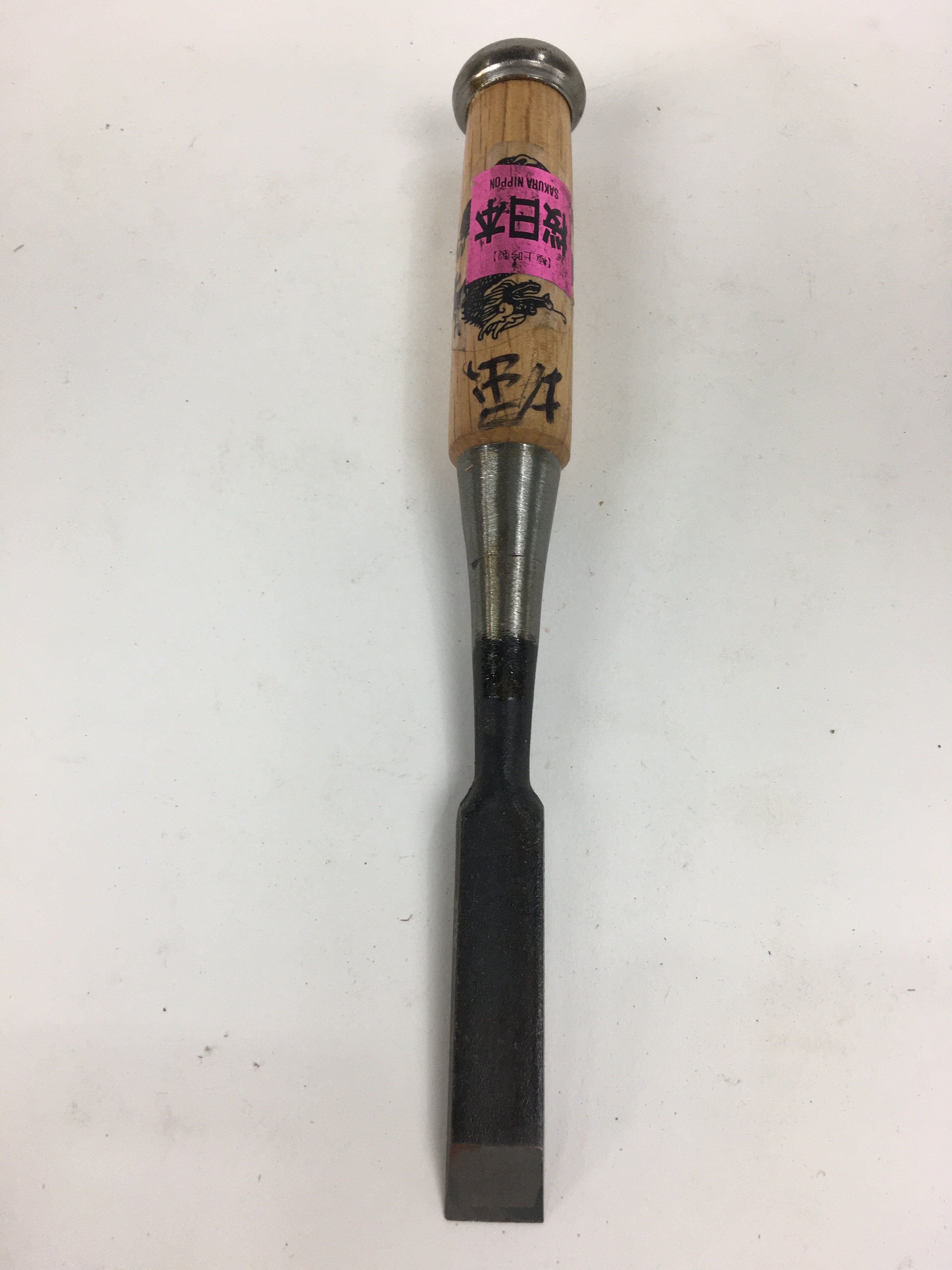 Japanese Chisel Nomi Carpentry Vtg Woodworking Tool 21 cm Blade 15 mm T217
