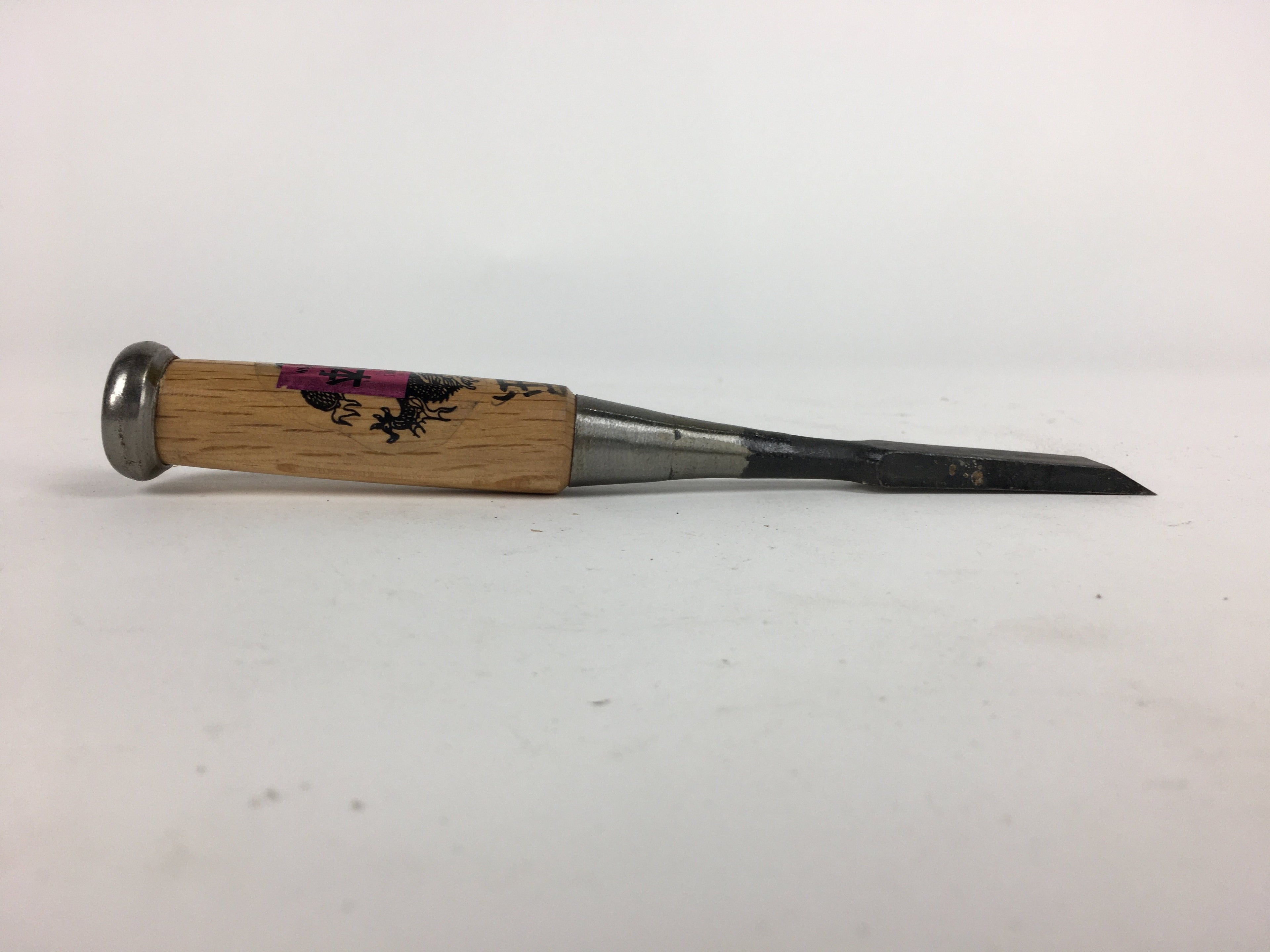 Japanese Chisel Nomi Carpentry Vtg Woodworking Tool 21 cm Blade 15 mm T217