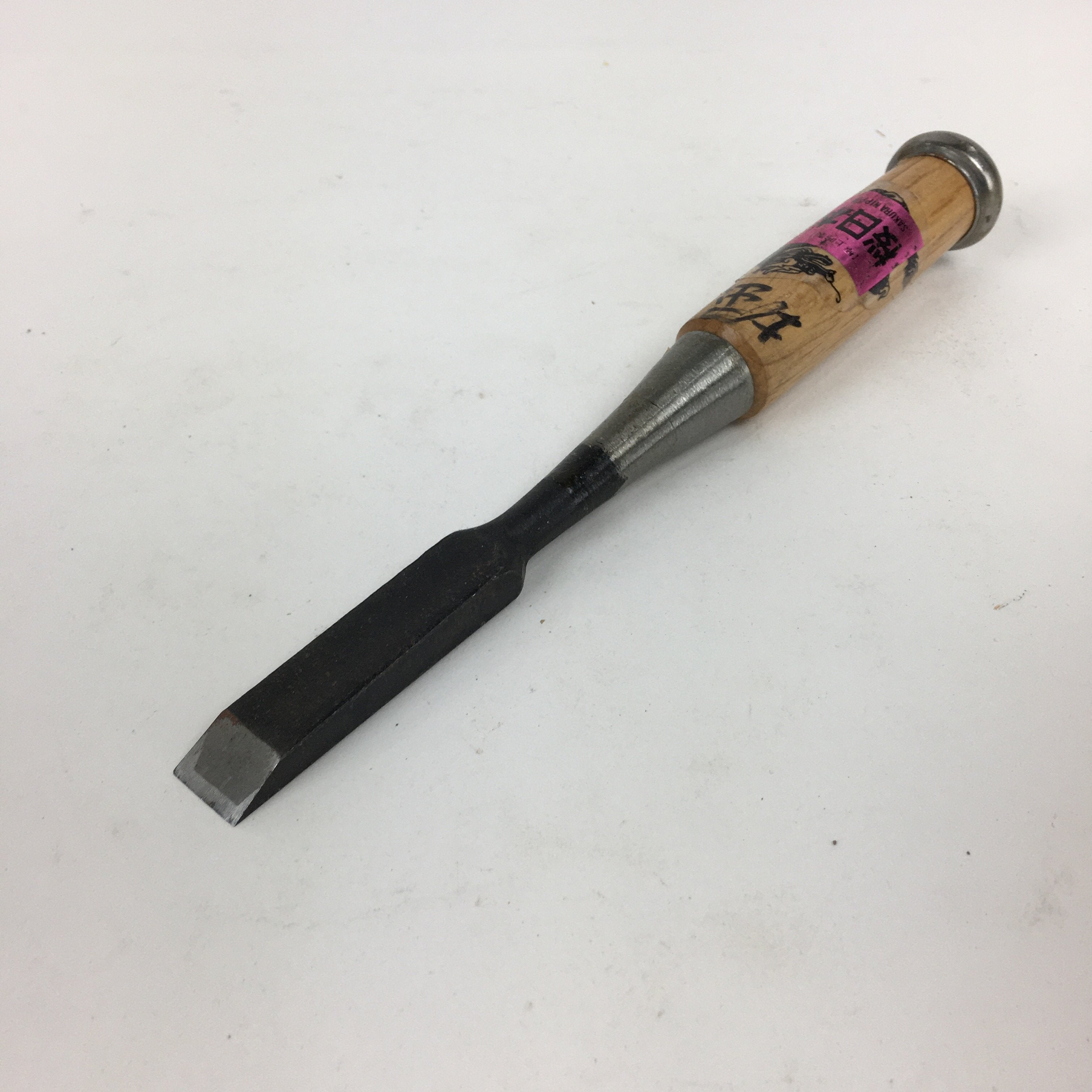 Japanese Chisel Nomi Carpentry Vtg Woodworking Tool 21 cm Blade 15 mm T217