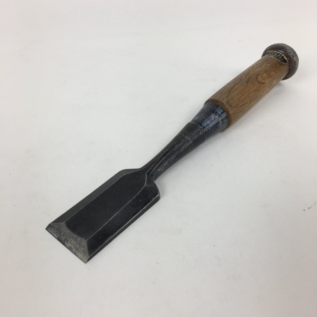 Japanese Chisel Nomi Carpentry Vtg Woodworking Tool 21 cm Blade 30 mm T221