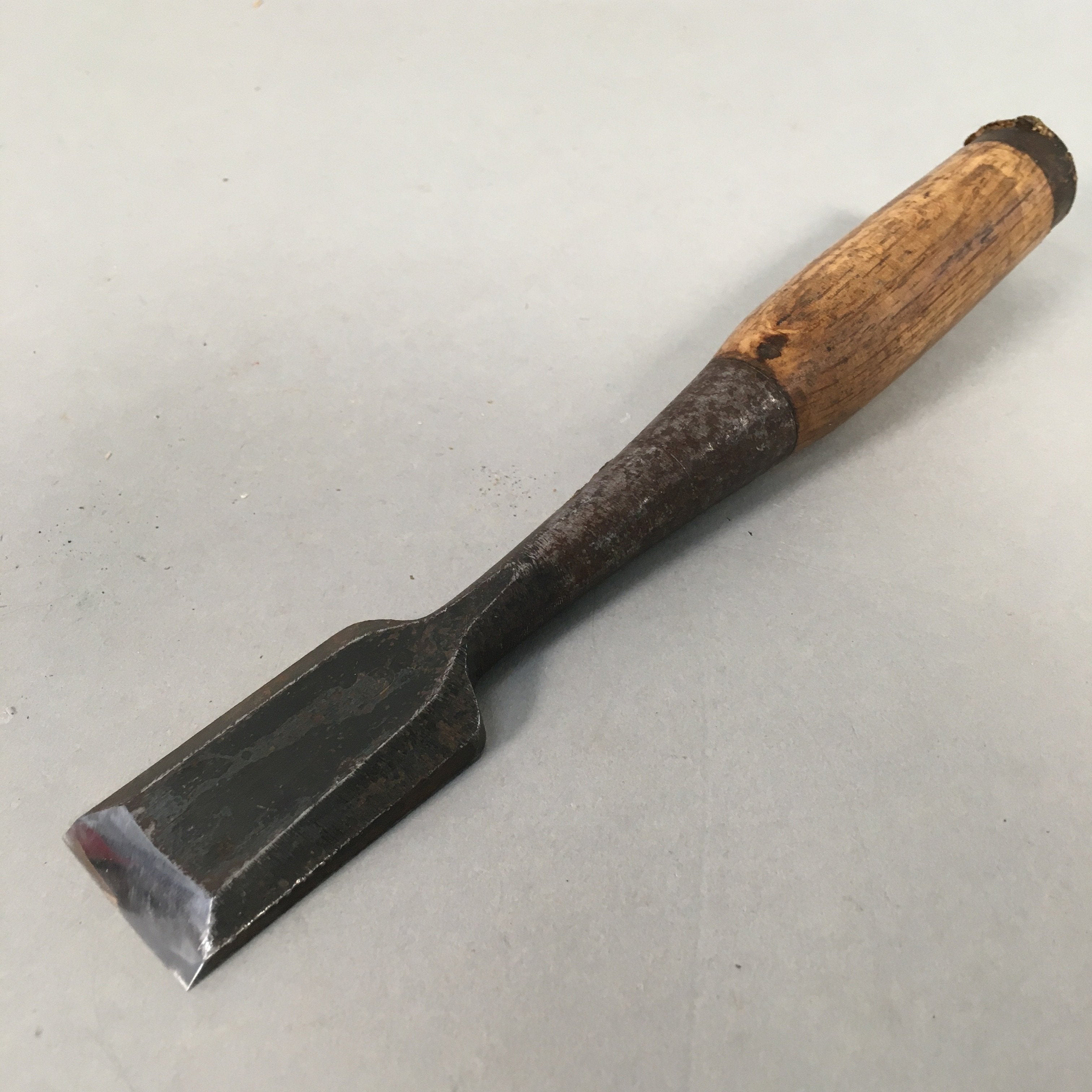 Japanese Chisel Nomi Carpentry Vtg Woodworking Tool 21 cm Blade 30mm T177