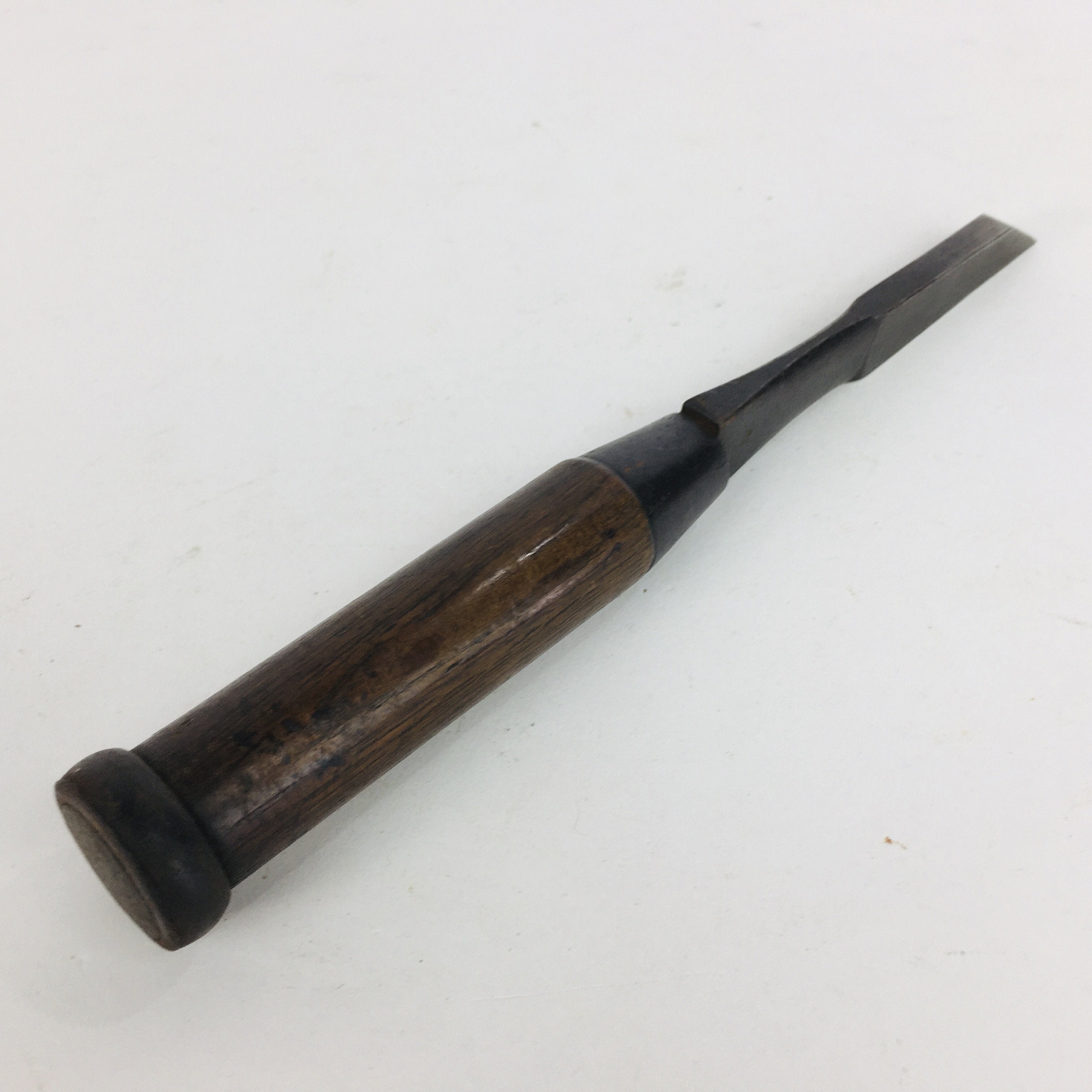 Japanese Chisel Nomi Carpentry Vtg Woodworking Tool 21 cm Blade 7 mm T186