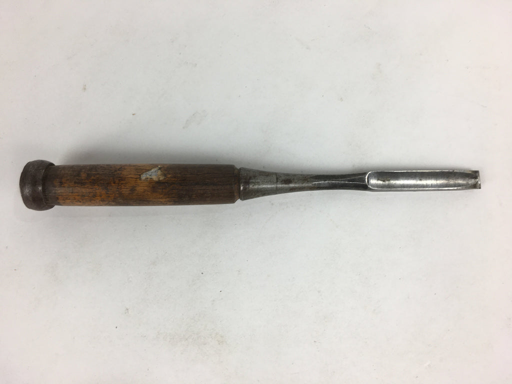 Japanese Chisel Nomi Carpentry Vtg Woodworking Tool 21.2 cm Blade 9 mm T237