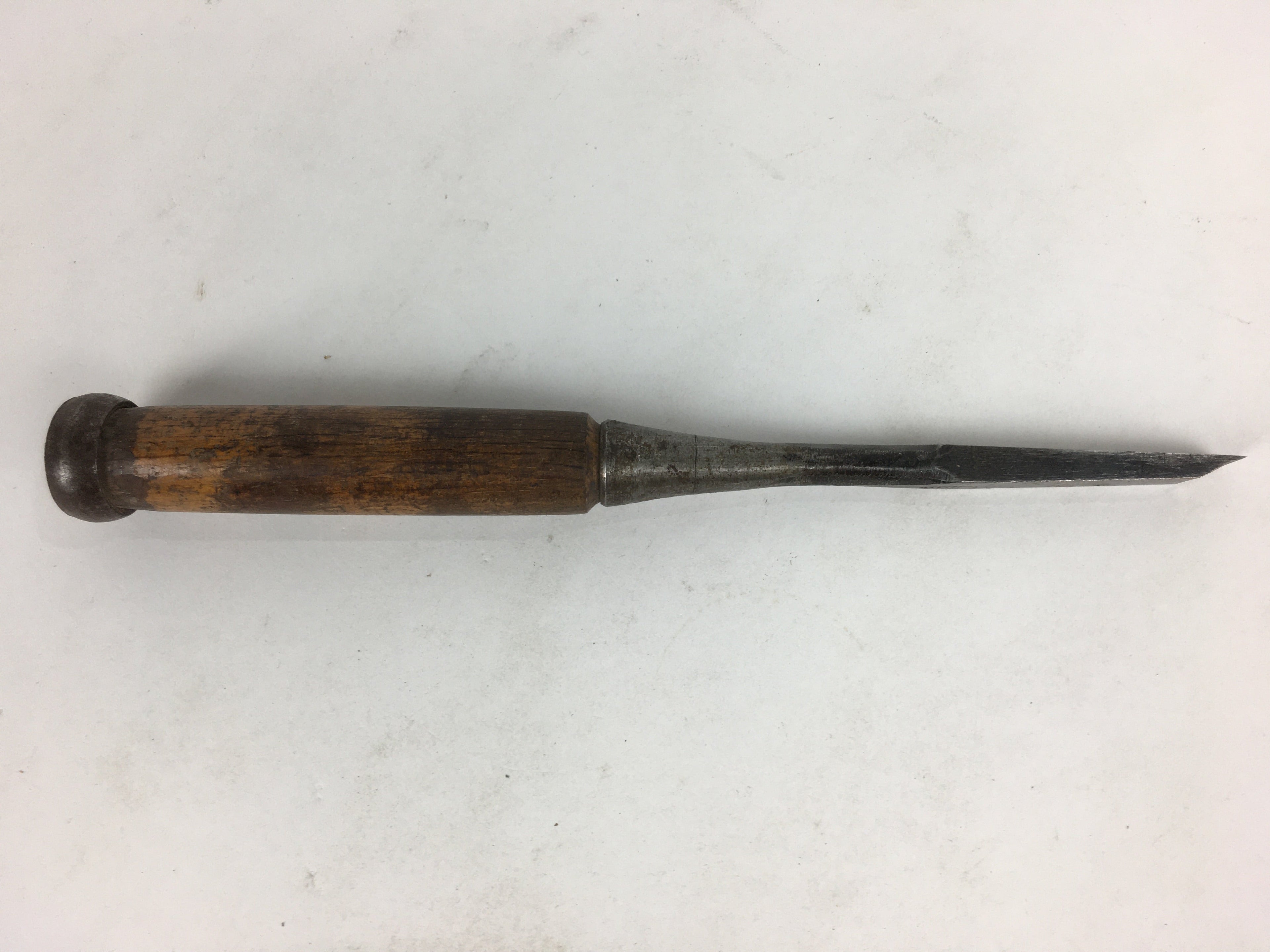 Japanese Chisel Nomi Carpentry Vtg Woodworking Tool 21.2 cm Blade 9 mm T237