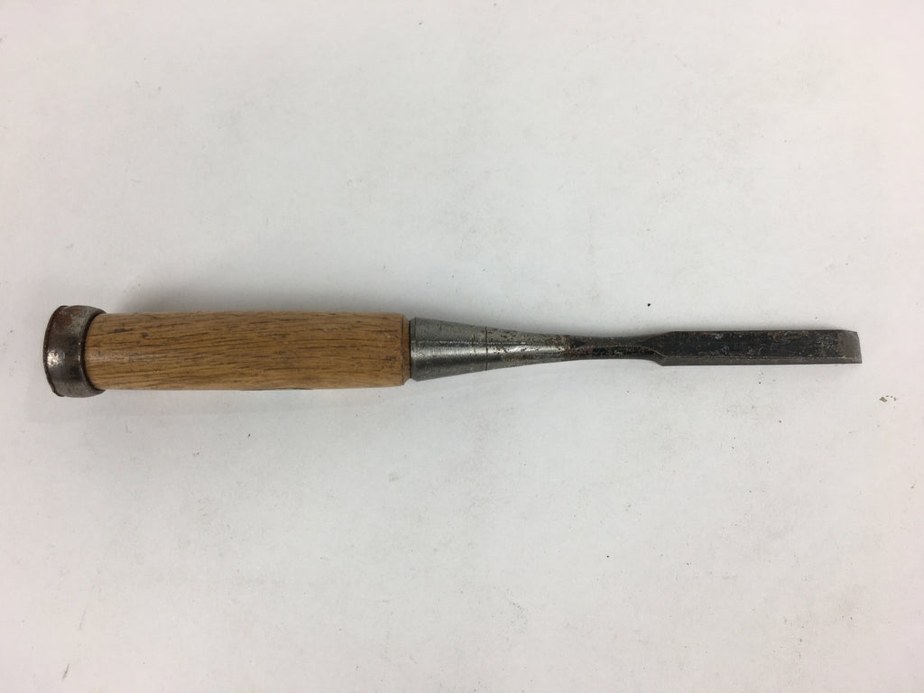 Japanese Chisel Nomi Carpentry Vtg Woodworking Tool 21.2 cm Blade 9 mm T245