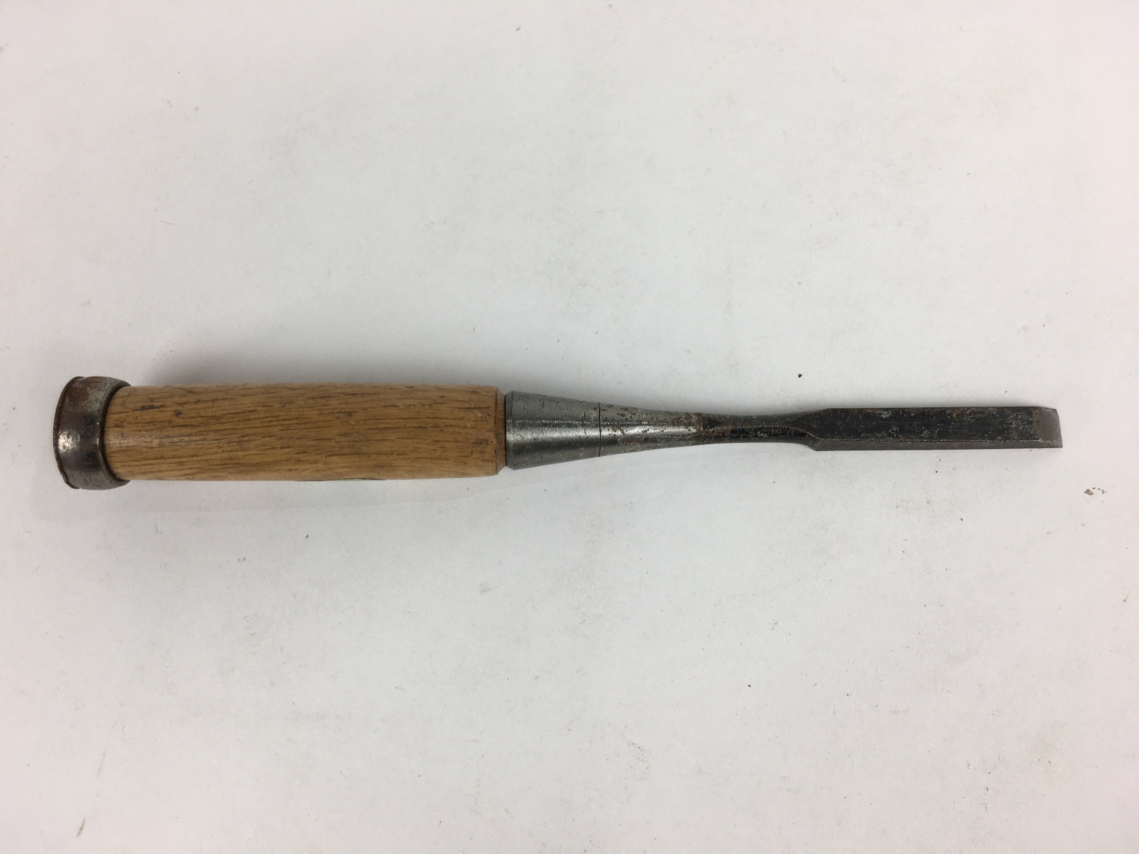 Japanese Chisel Nomi Carpentry Vtg Woodworking Tool 21.2 cm Blade 9 mm T245