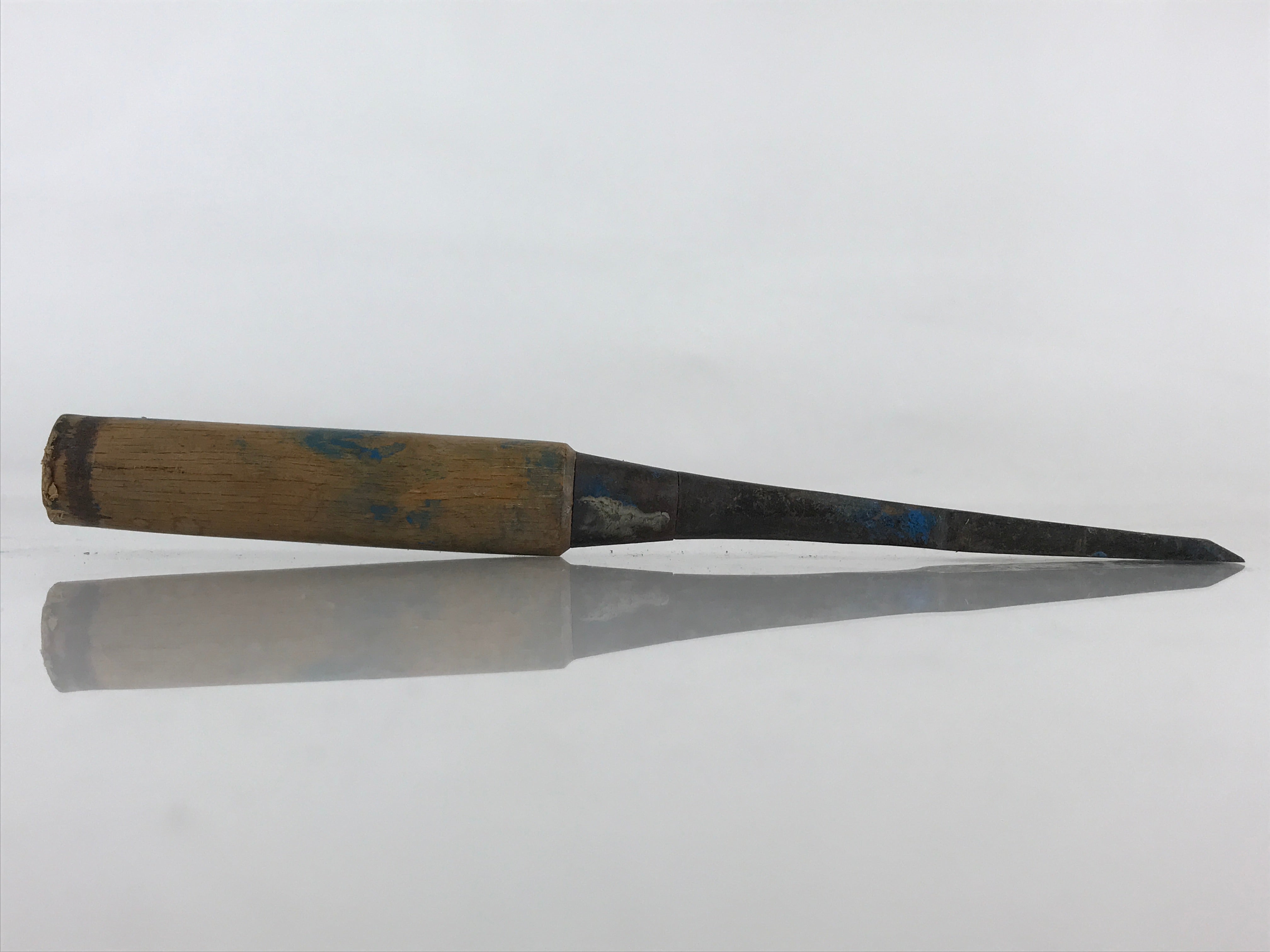 Japanese Chisel Nomi Carpentry Vtg Woodworking Tool 21.3 cm Blade 