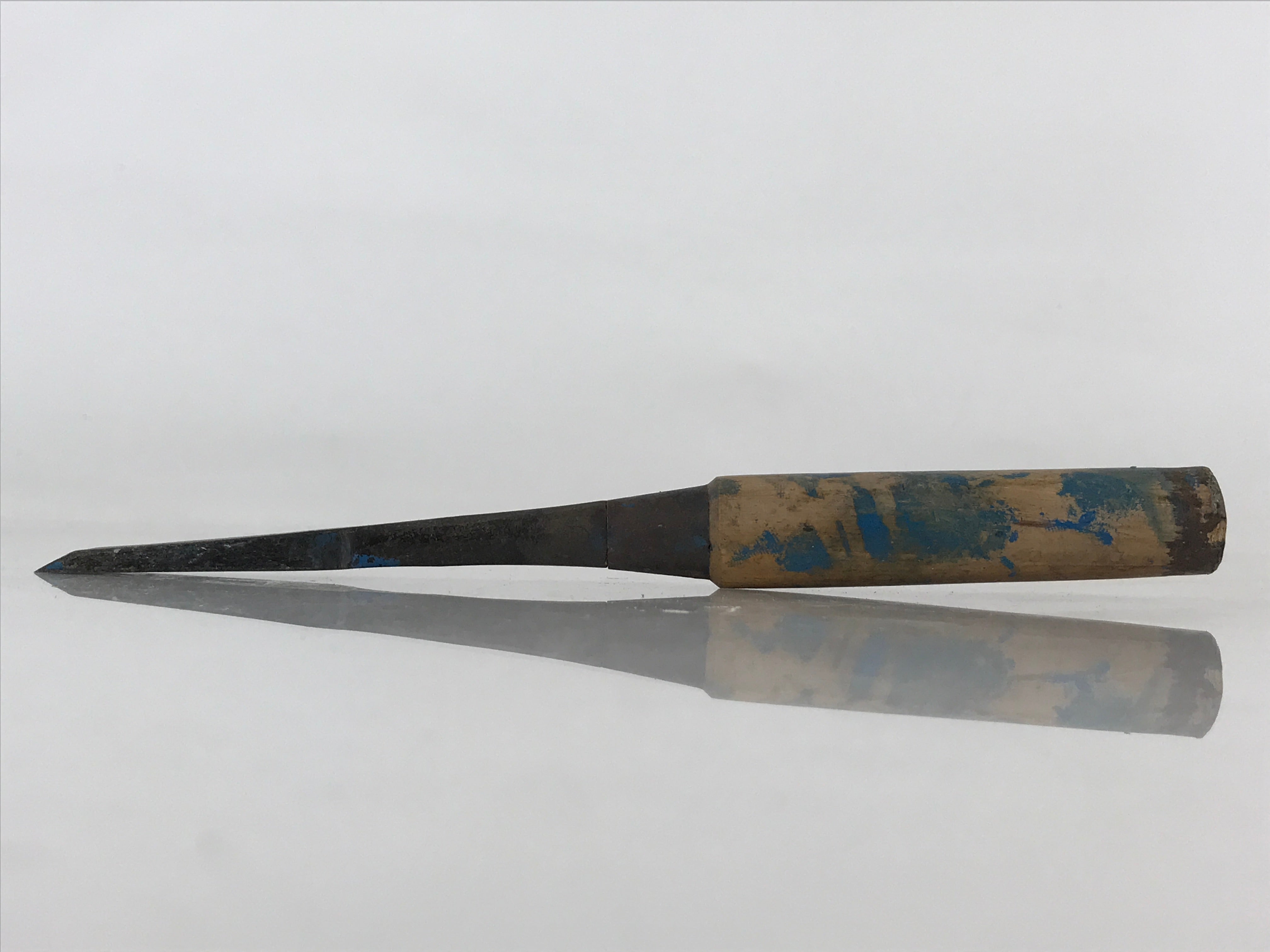 Japanese Chisel Nomi Carpentry Vtg Woodworking Tool 21.3 cm Blade