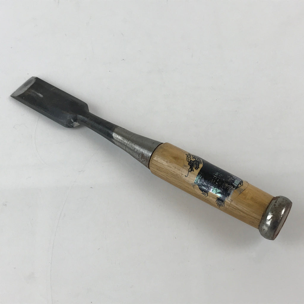 Japanese Chisel Nomi Carpentry Vtg Woodworking Tool 21.3 cm Blade 23 mm T258