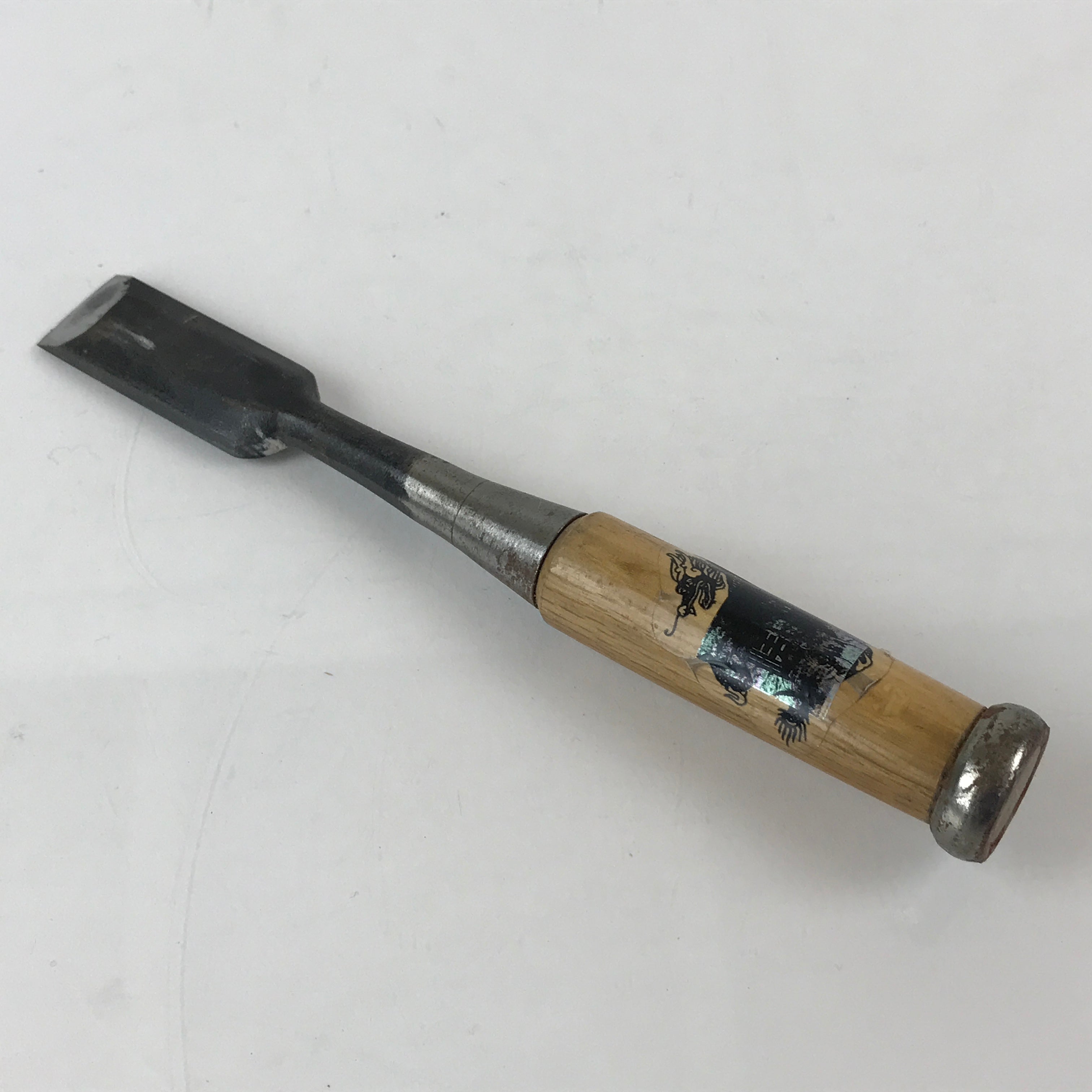 Japanese Chisel Nomi Carpentry Vtg Woodworking Tool 21.3 cm Blade 23 mm T258