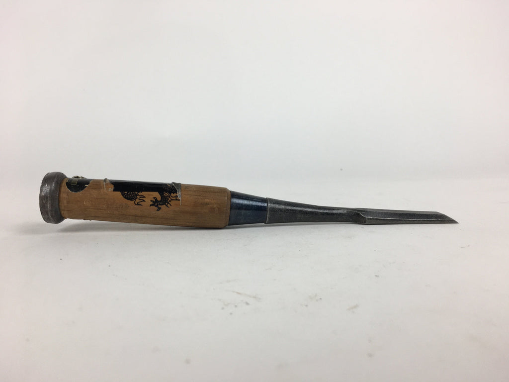 Japanese Chisel Nomi Carpentry Vtg Woodworking Tool 21.5 cm Blade 15 mm T231