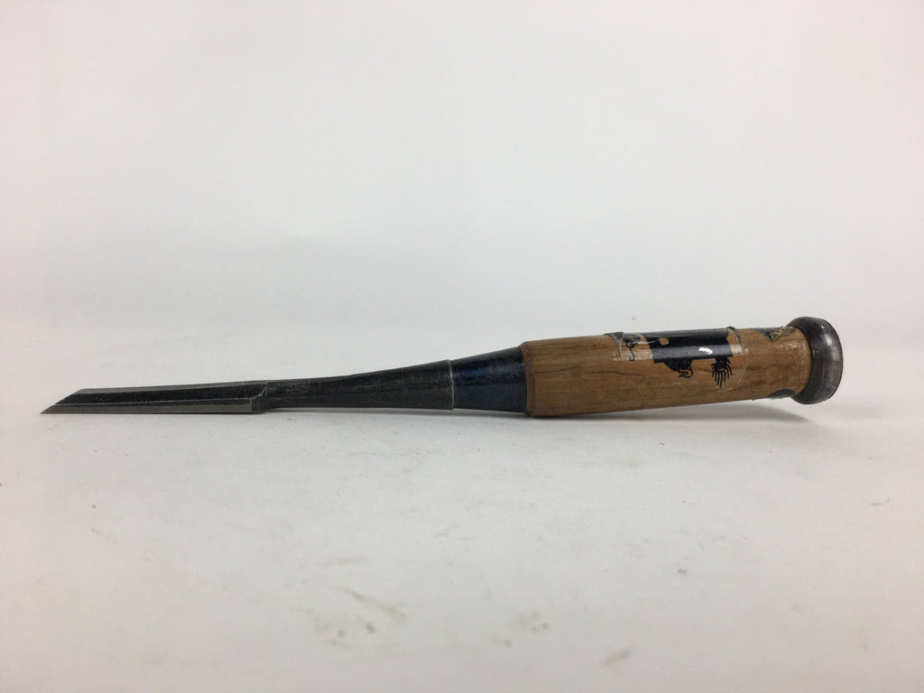 Japanese Chisel Nomi Carpentry Vtg Woodworking Tool 21.5 cm Blade 15 mm T231