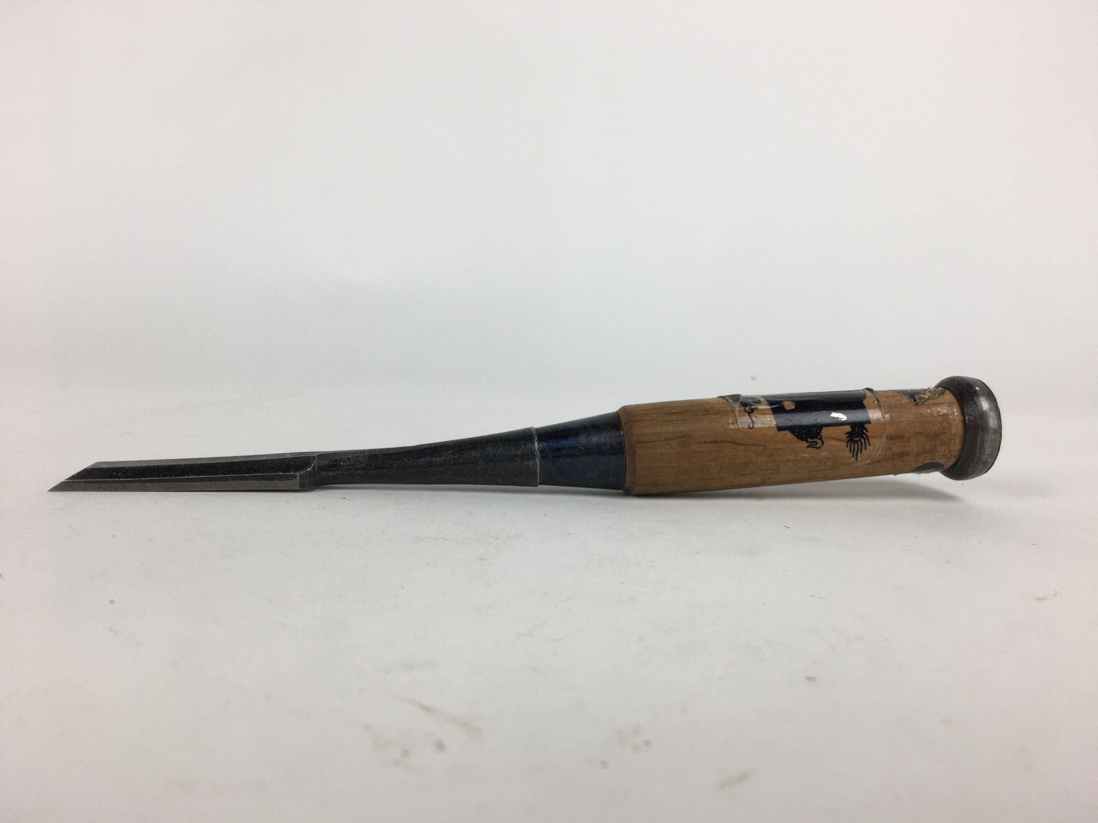 Japanese Chisel Nomi Carpentry Vtg Woodworking Tool 21.5 cm Blade 15 mm T231