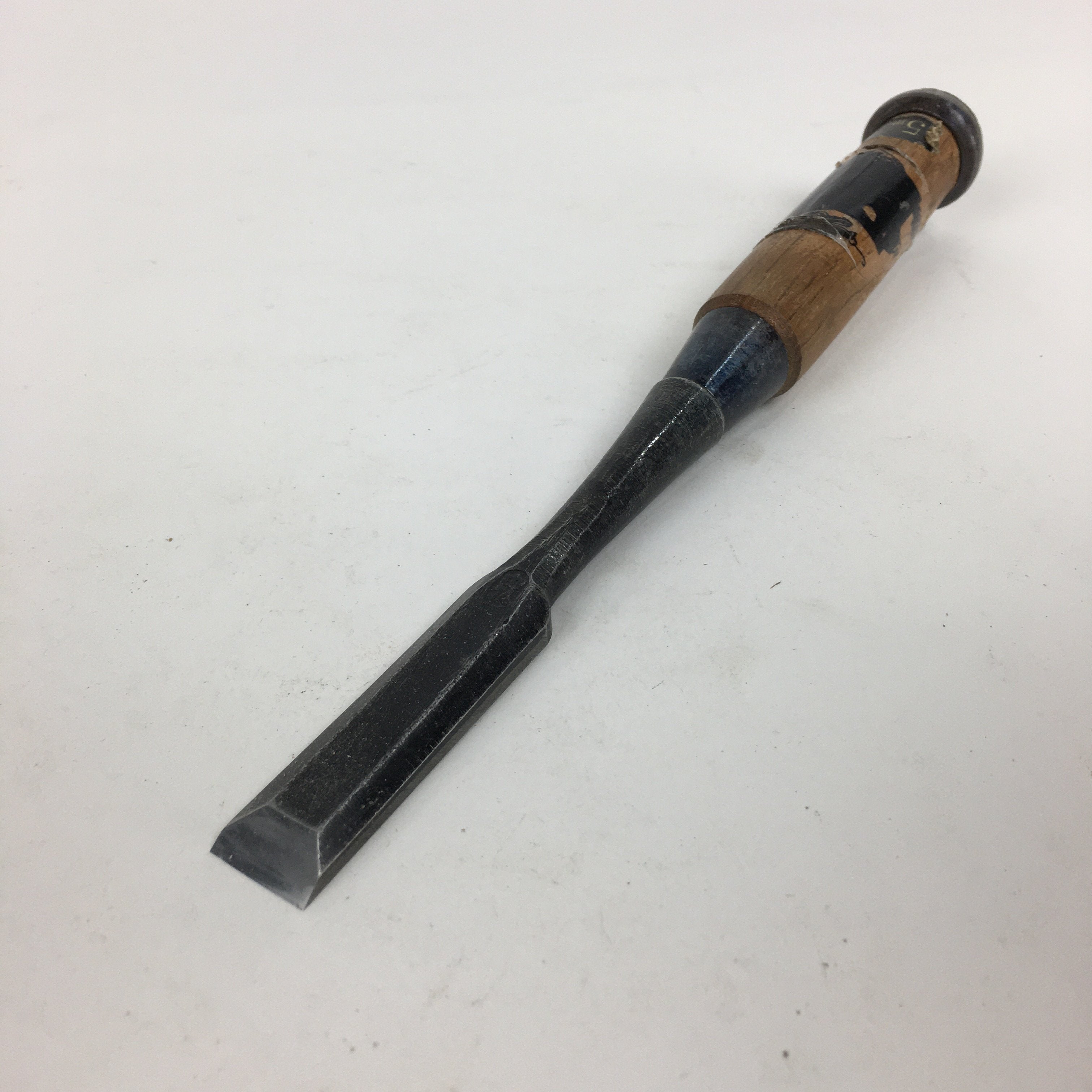 Japanese Chisel Nomi Carpentry Vtg Woodworking Tool 21.5 cm Blade 15 mm T231