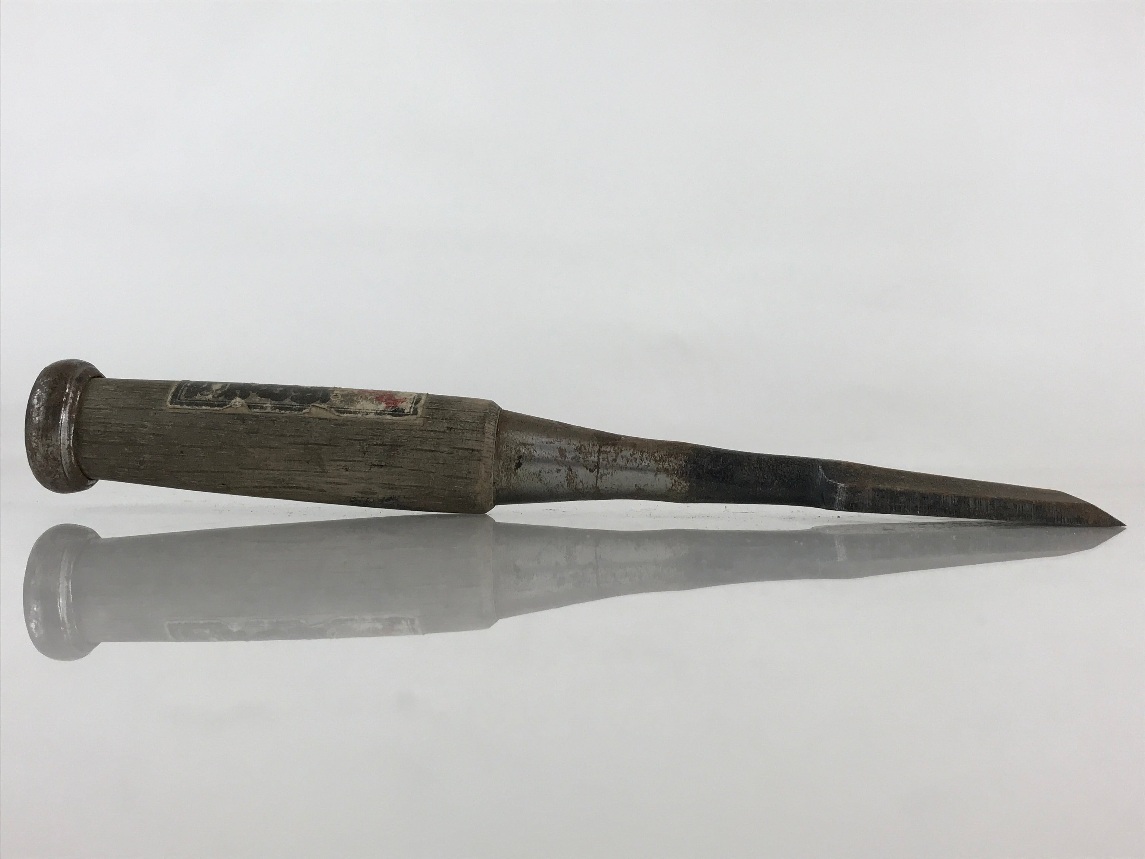 Japanese Chisel Nomi Carpentry Vtg Woodworking Tool 21.5 cm Blade 25 mm T255