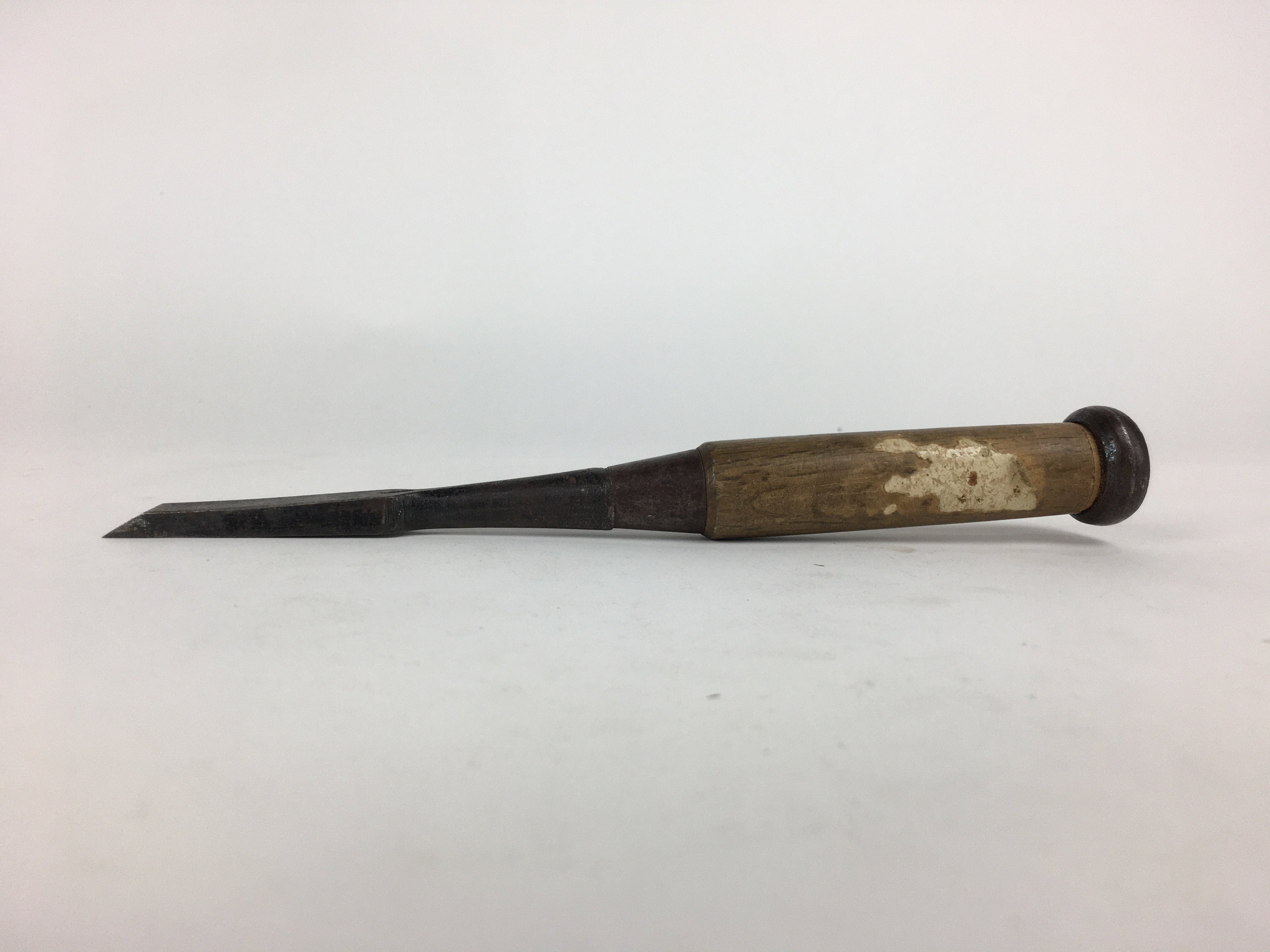 Japanese Chisel Nomi Carpentry Vtg Woodworking Tool 21.6 cm Blade 15 mm T223