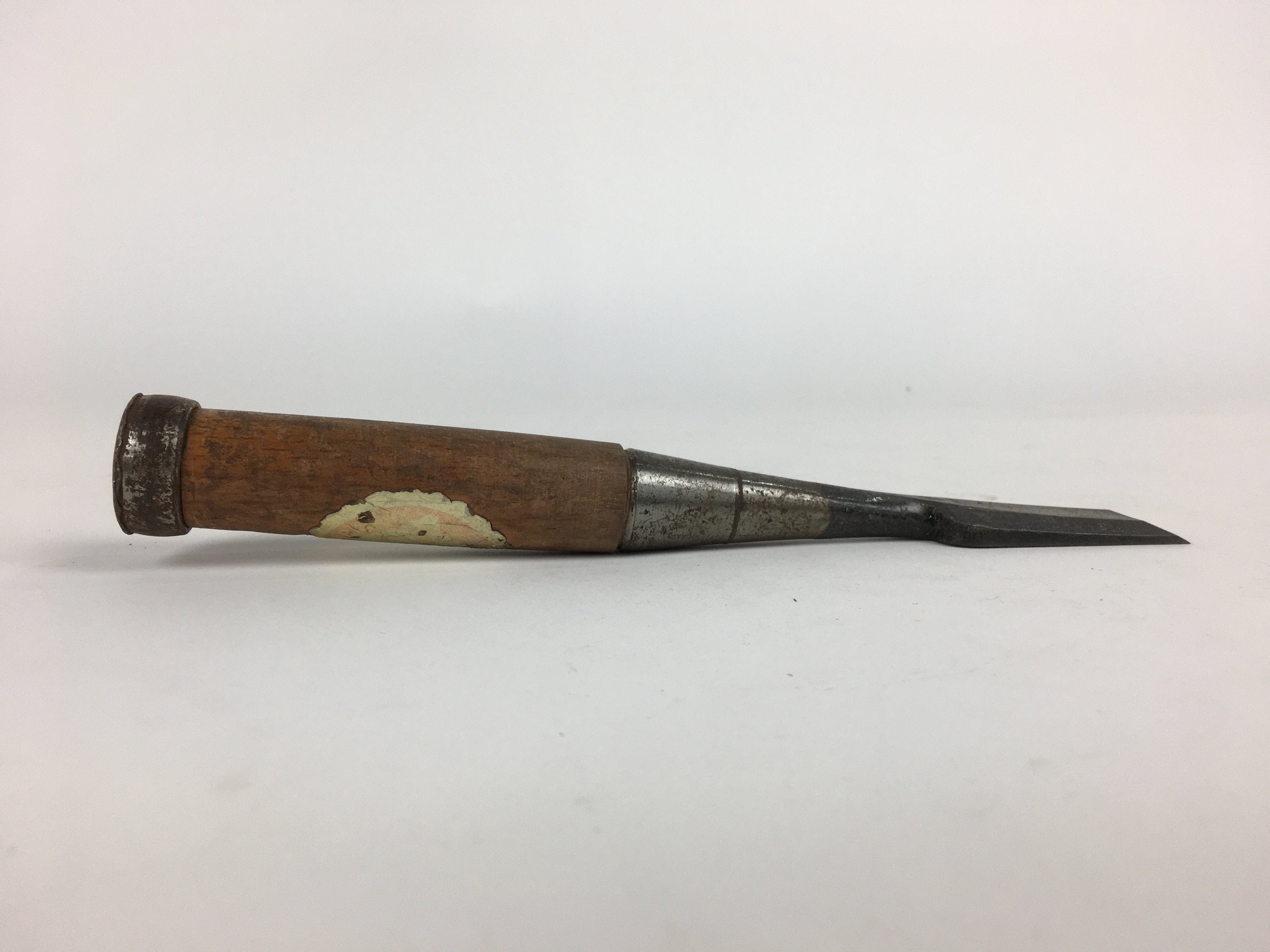 Japanese Chisel Nomi Carpentry Vtg Woodworking Tool 21.6 cm Blade 25 mm T222