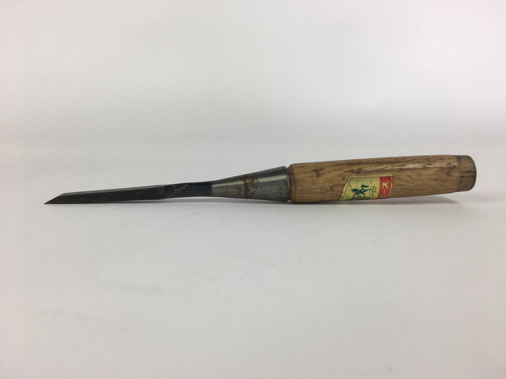 Japanese Chisel Nomi Carpentry Vtg Woodworking Tool 21.6 cm Blade 8 mm T210