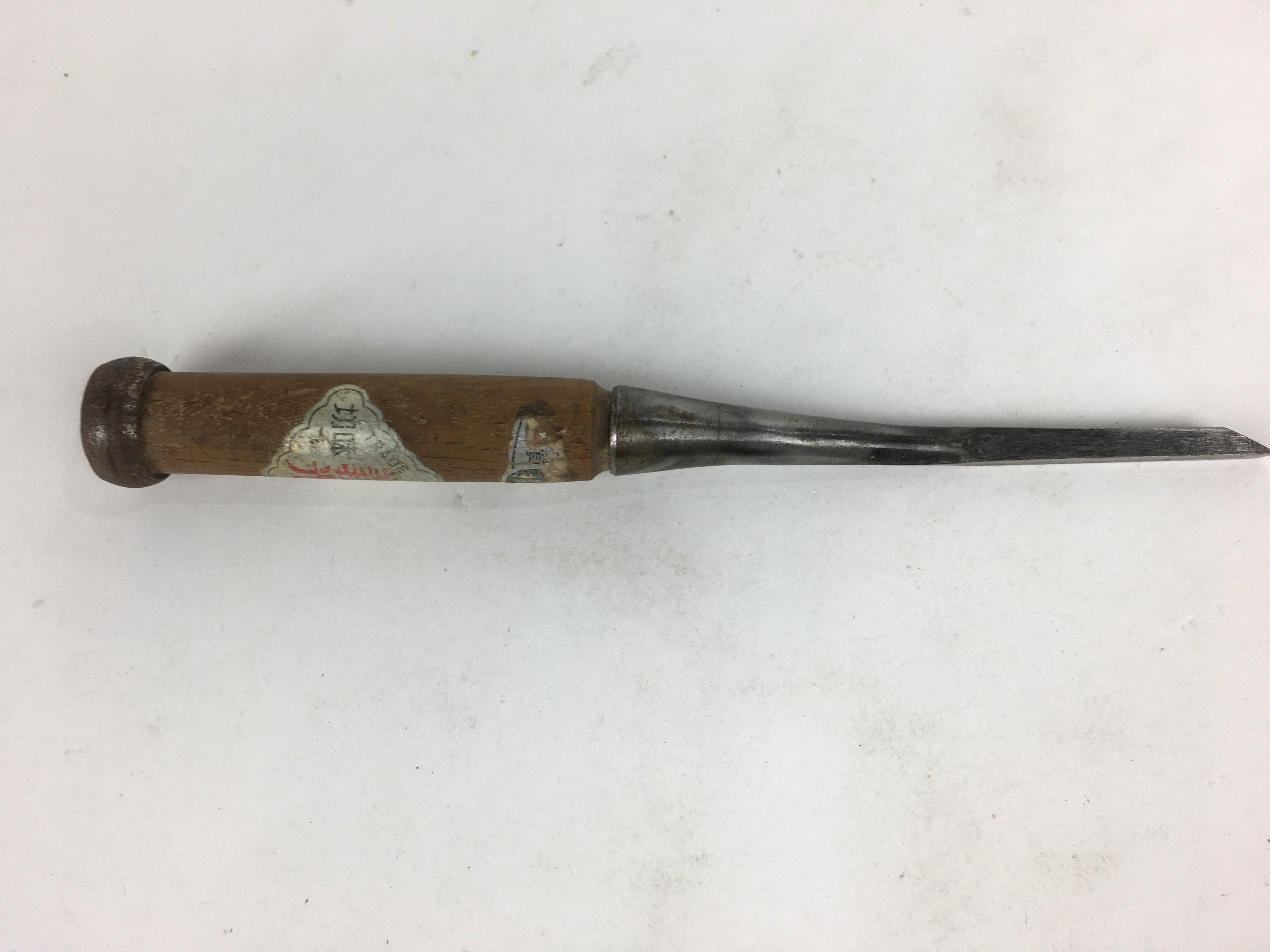 Japanese Chisel Nomi Carpentry Vtg Woodworking Tool 21.7 cm Blade 6 mm T236