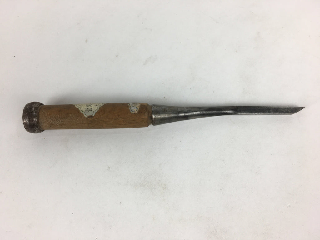 Japanese Chisel Nomi Carpentry Vtg Woodworking Tool 21.7 cm Blade 6 mm T236